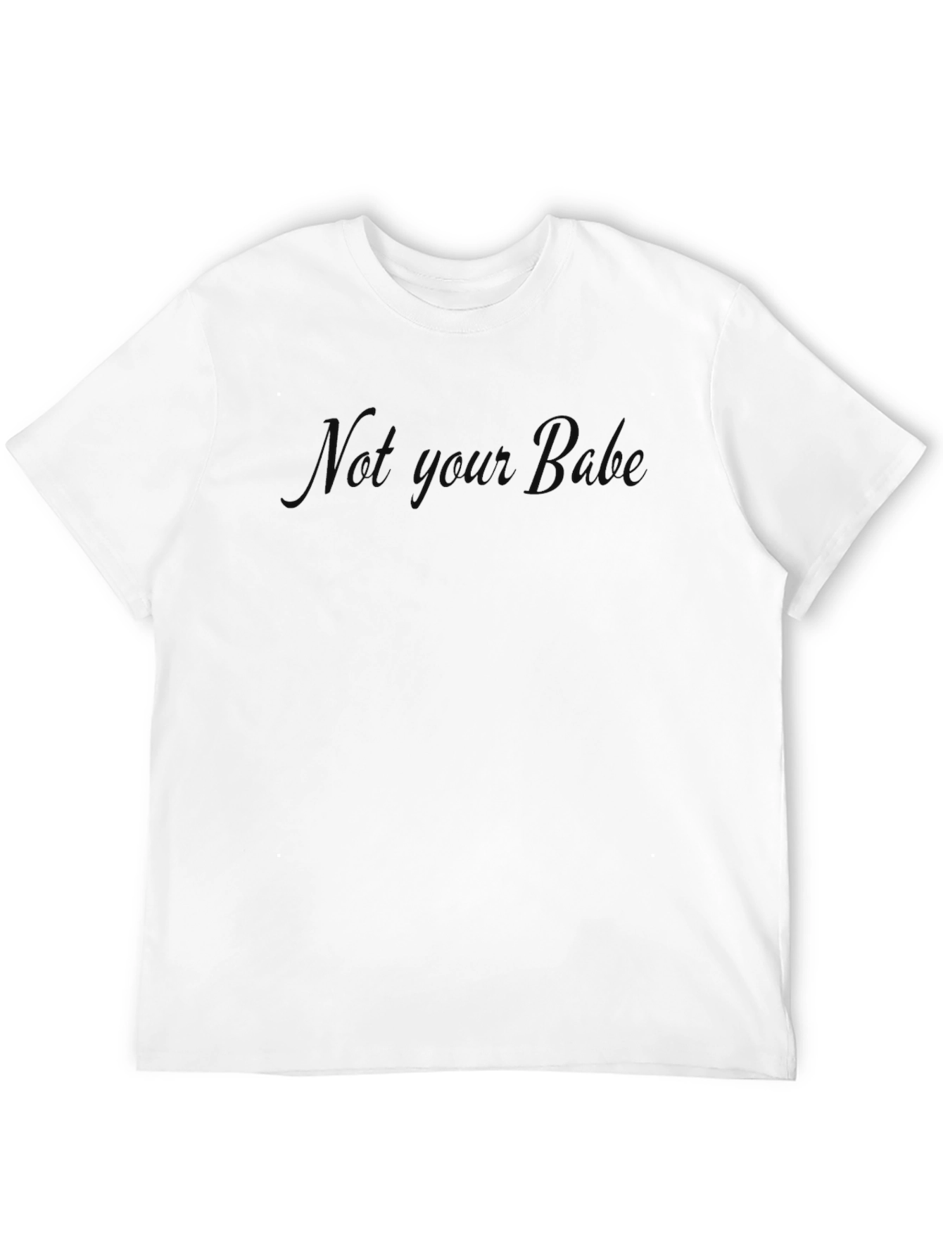 Not Your Bro Black Graphic T-Shirt
