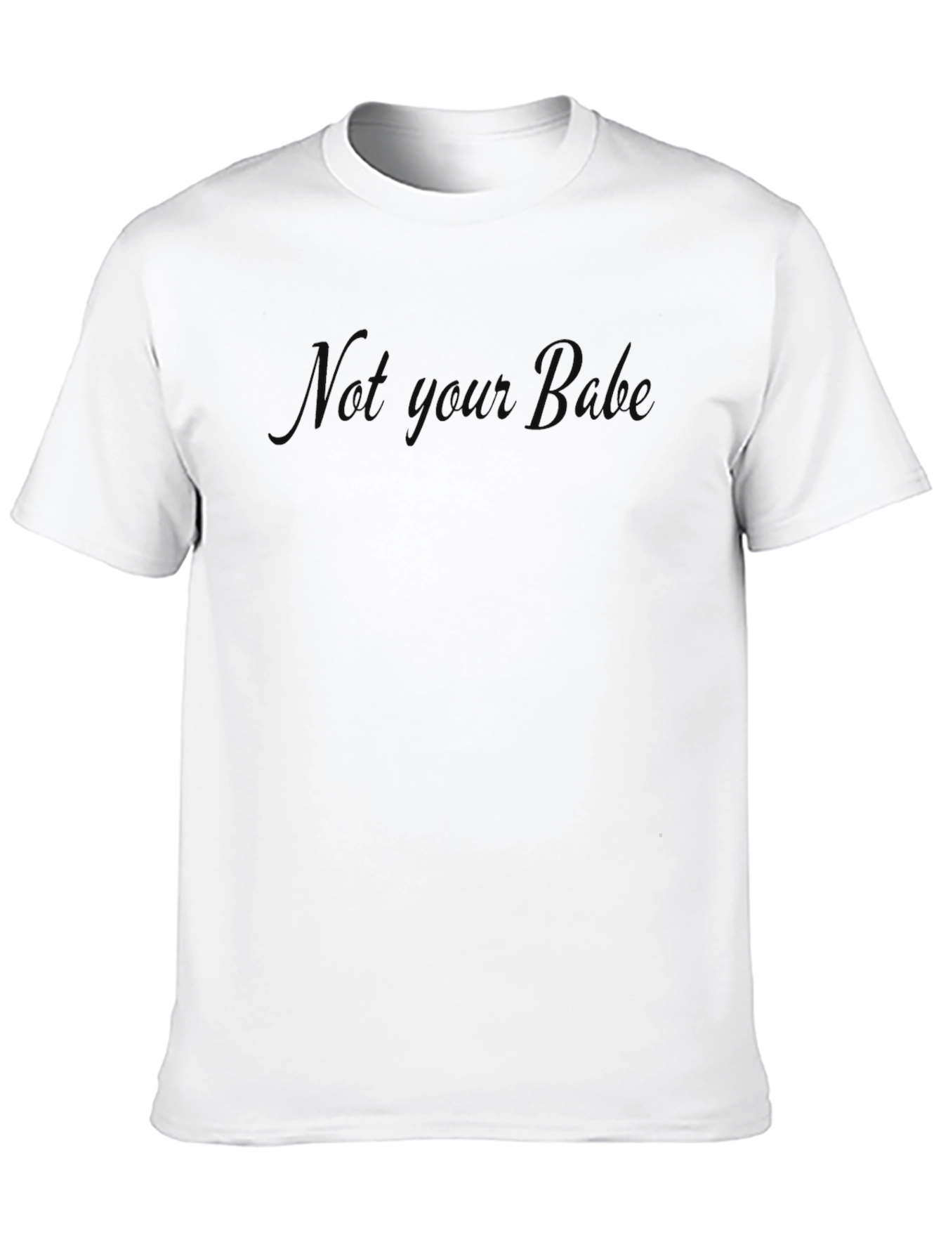 Not Your Bro Black Graphic T-Shirt
