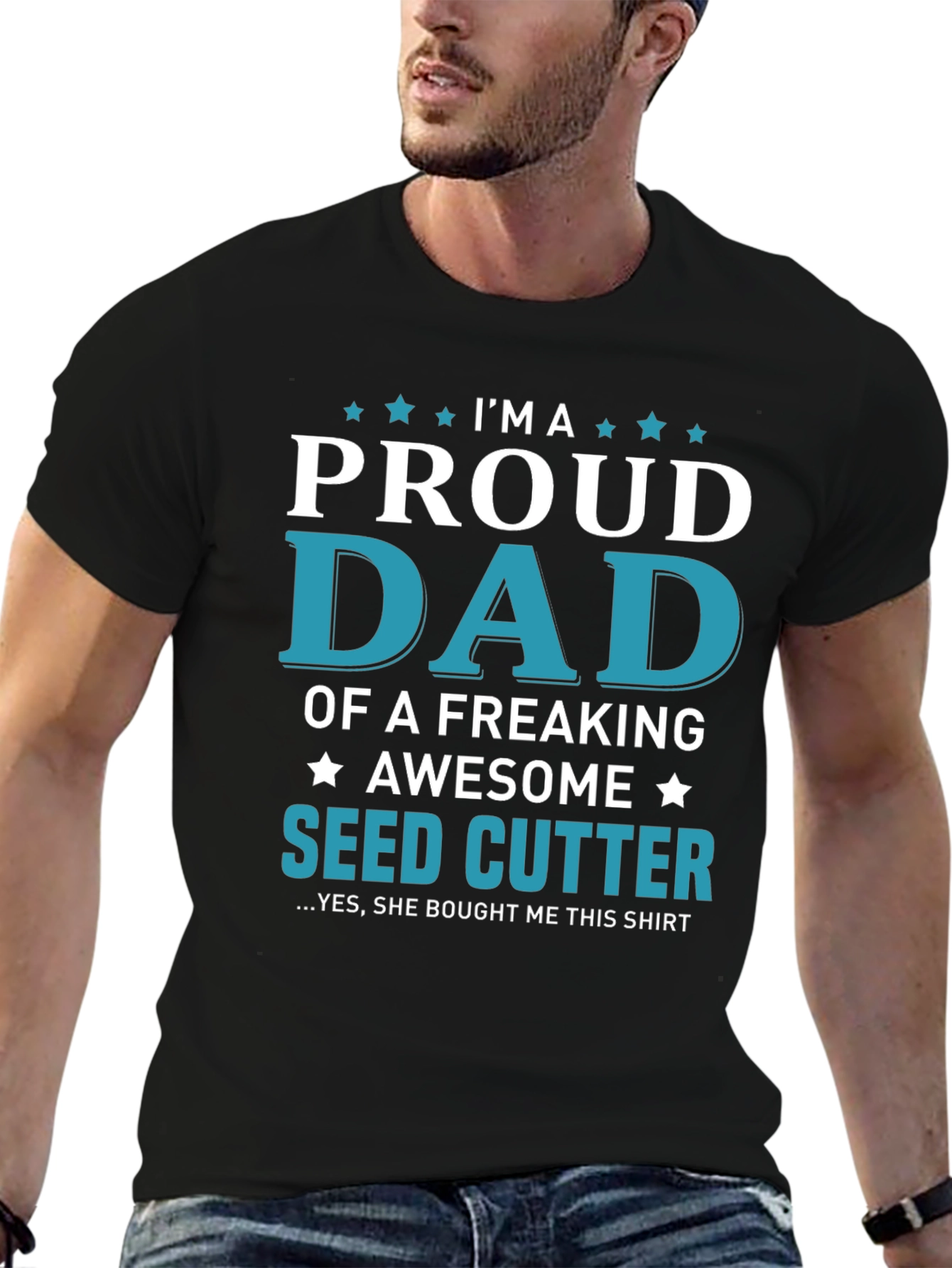 Proud Dad of a Seed Cutter Graphic T-Shirt