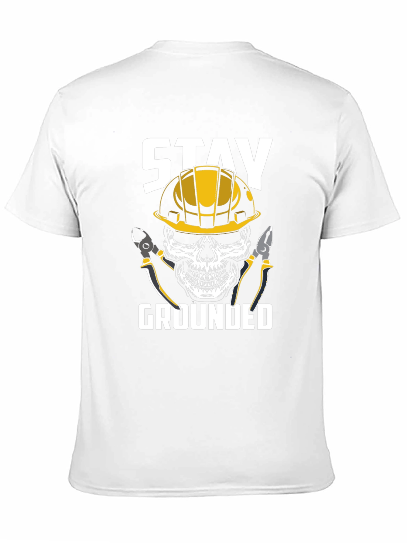 Stay Grounded Electrician Skull Graphic Tee