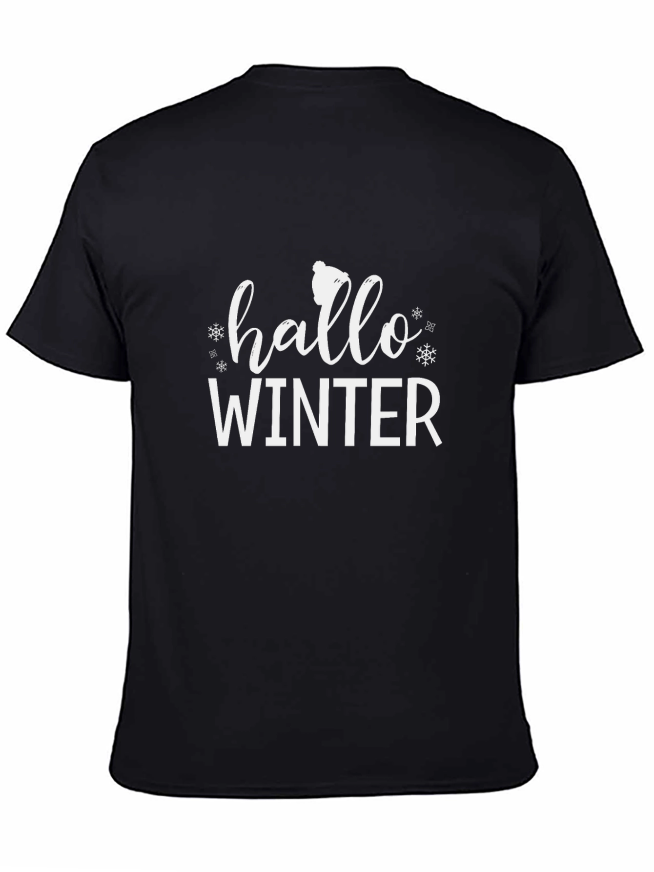 Hello Winter Graphic Tee - Cozy Holiday Shirt