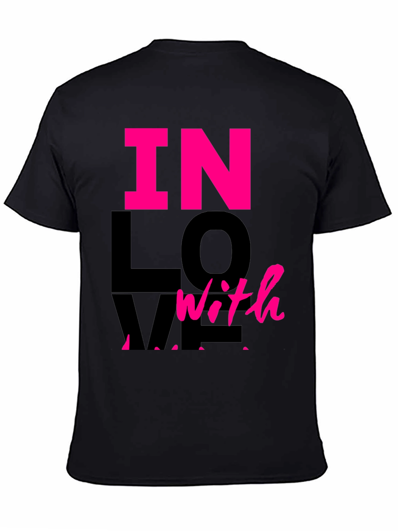 In Love With Me Graphic Tee - Black