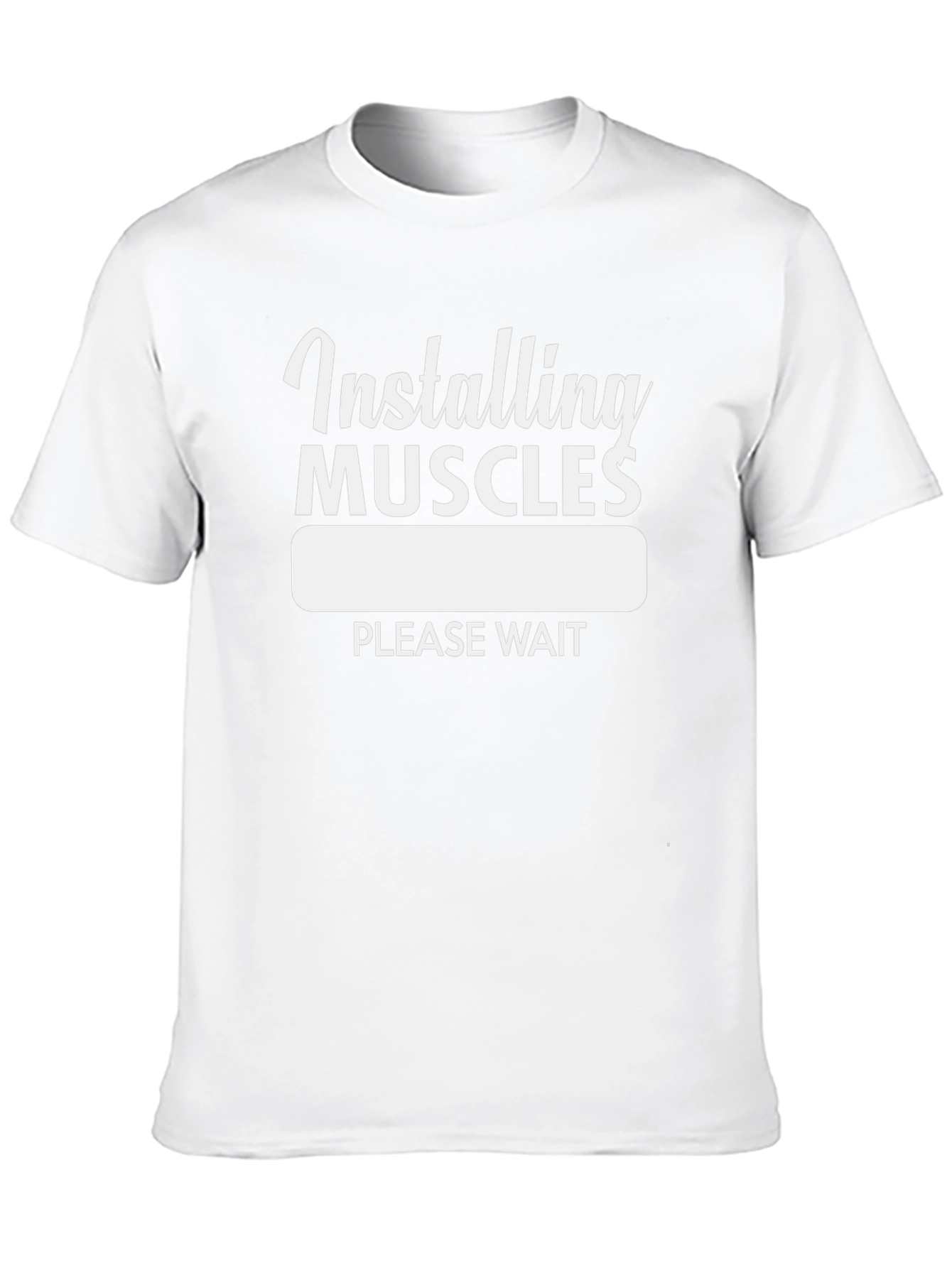Installing Muscles - Funny Workout T-Shirt
