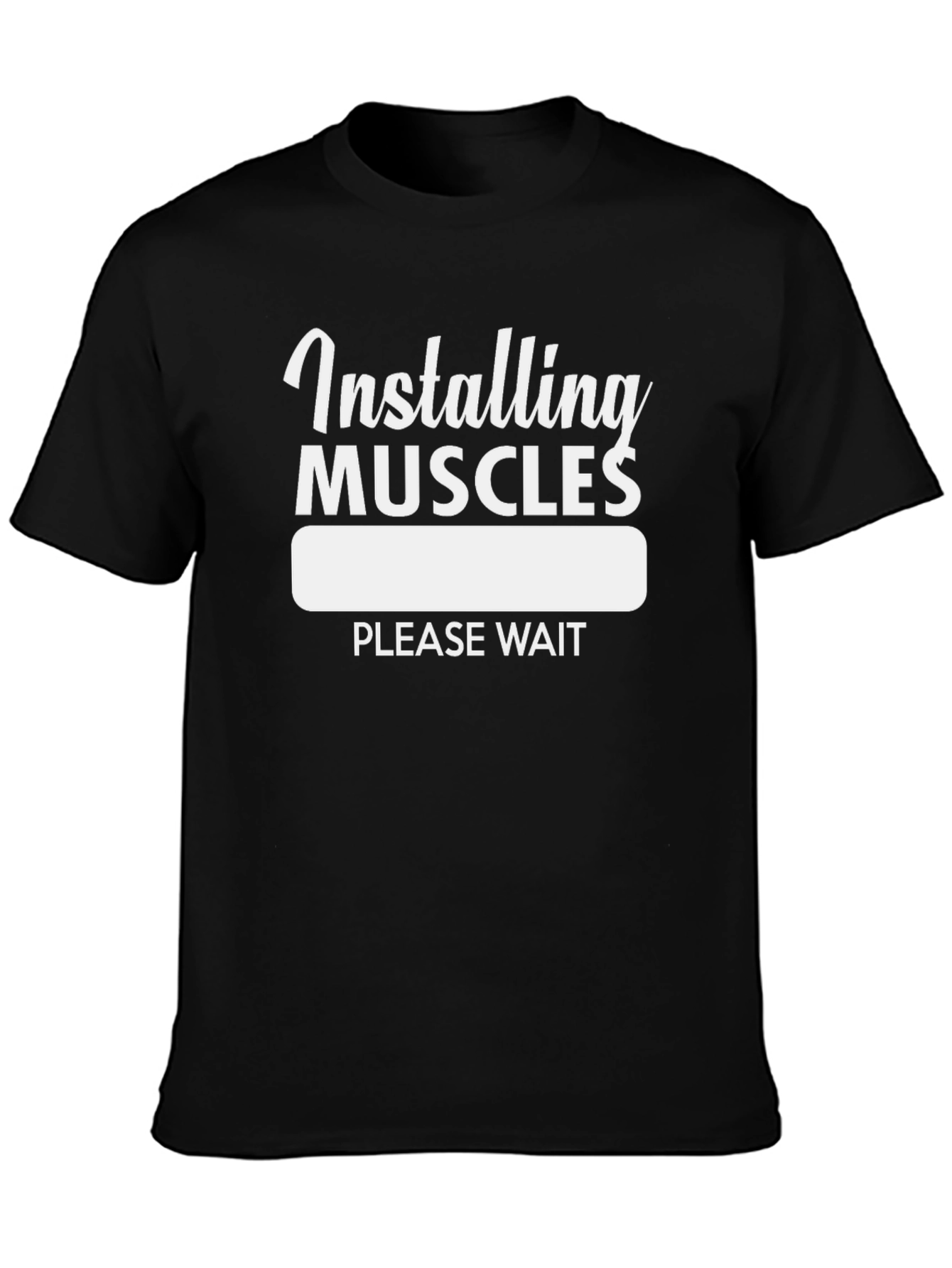 Installing Muscles - Funny Workout T-Shirt