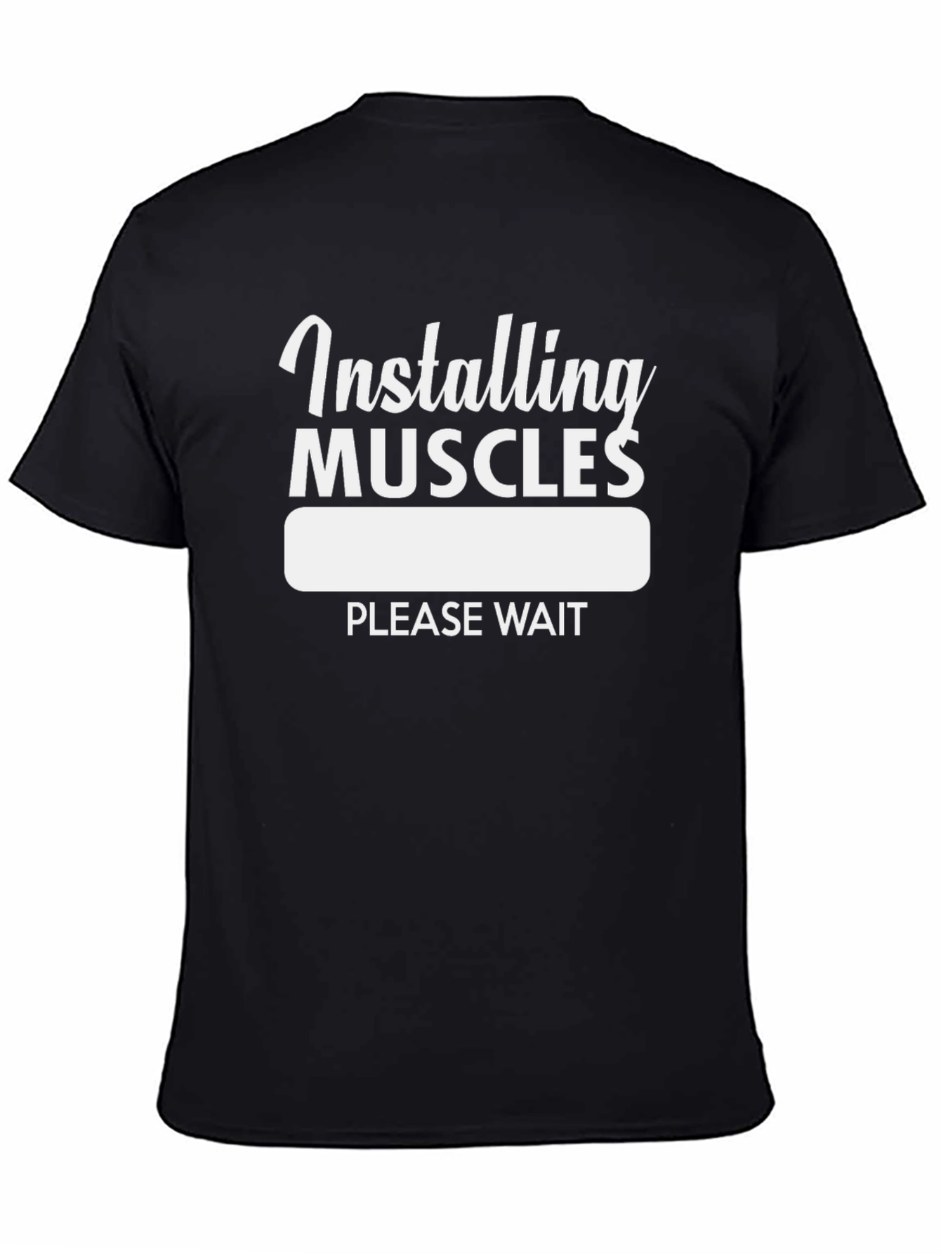 Installing Muscles - Funny Workout T-Shirt