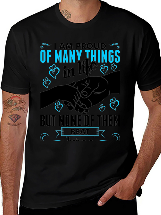 Proud Parent T-Shirt - Black Graphic Tee