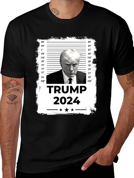 Trump 2024 Mugshot Graphic T-Shirt
