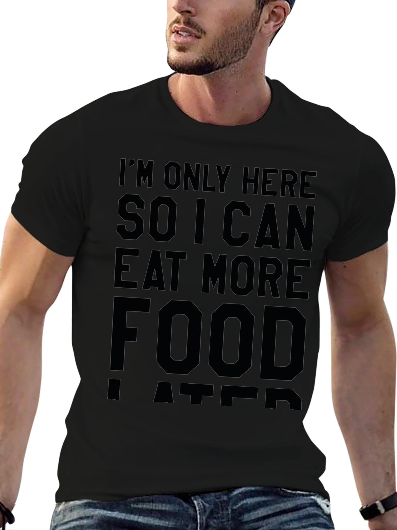 Eat More Food T-Shirt - Funny Graphic Tee