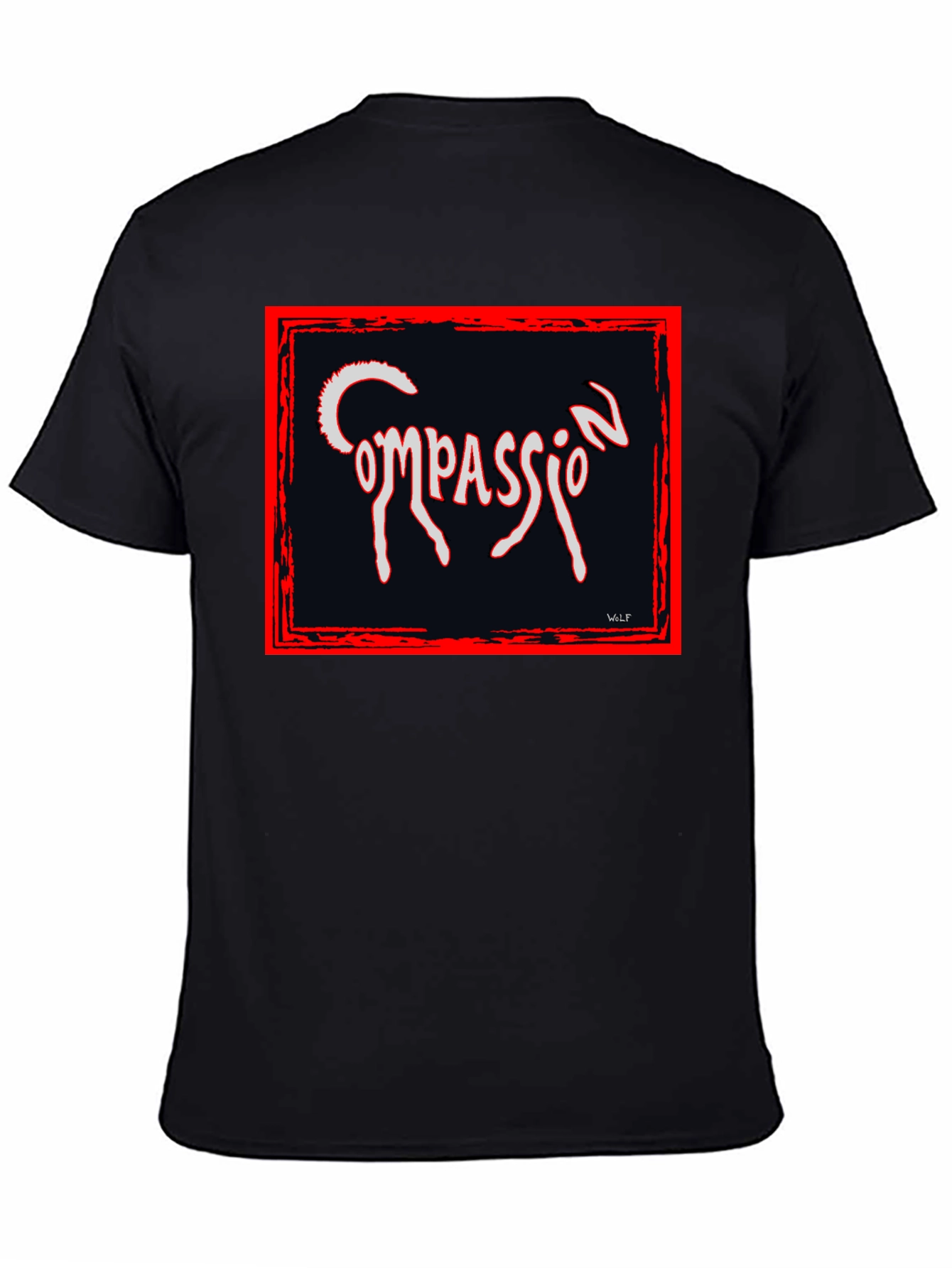 Compassion Graphic Tee - Black Unique Design