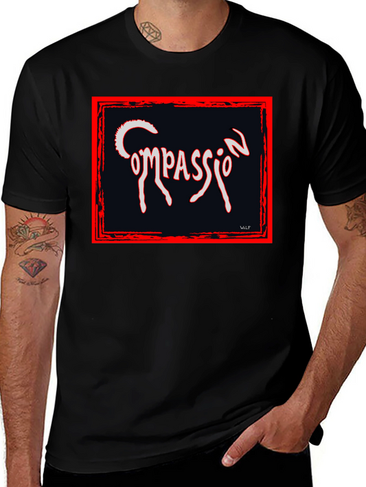 Compassion Graphic Tee - Black Unique Design