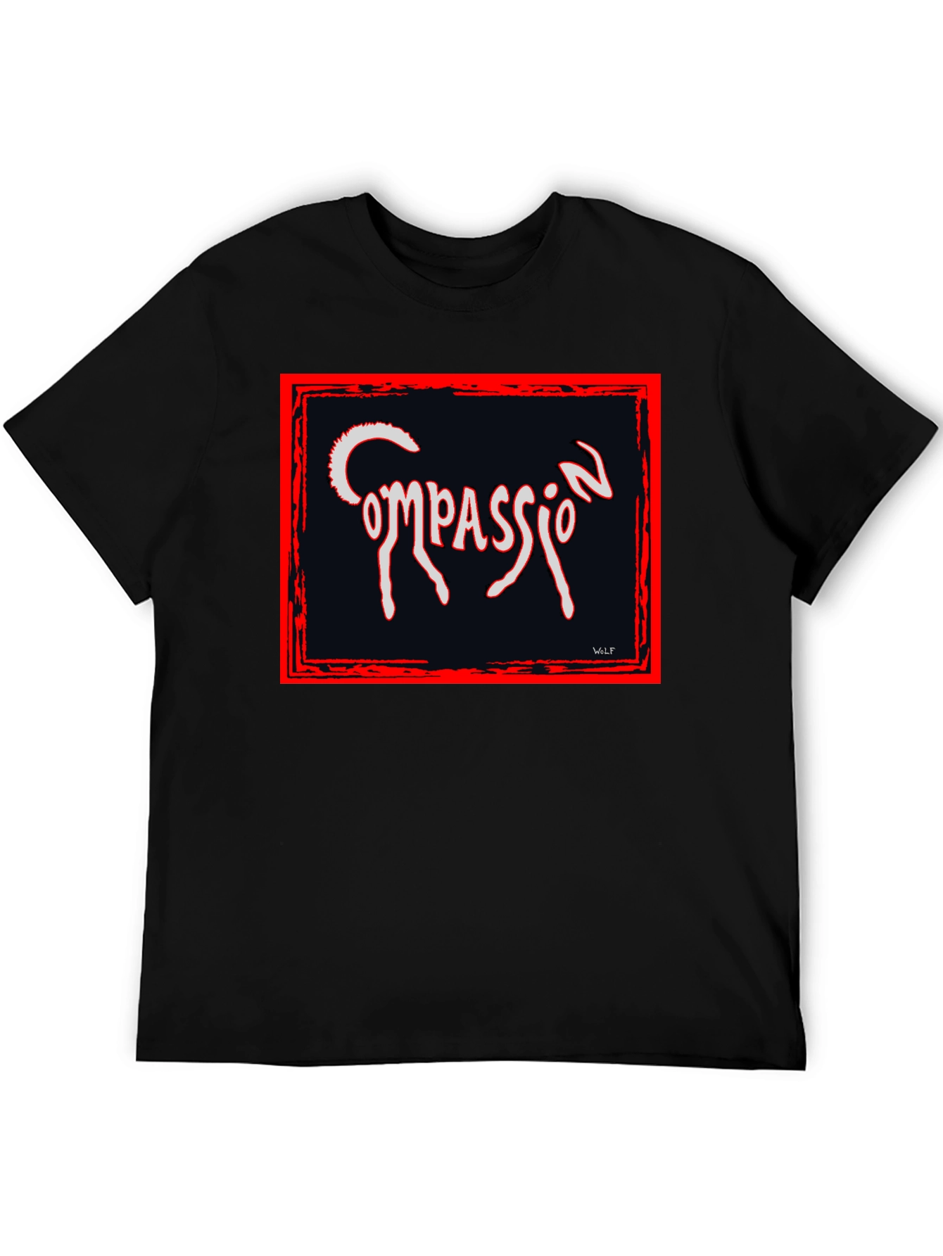 Compassion Graphic Tee - Black Unique Design