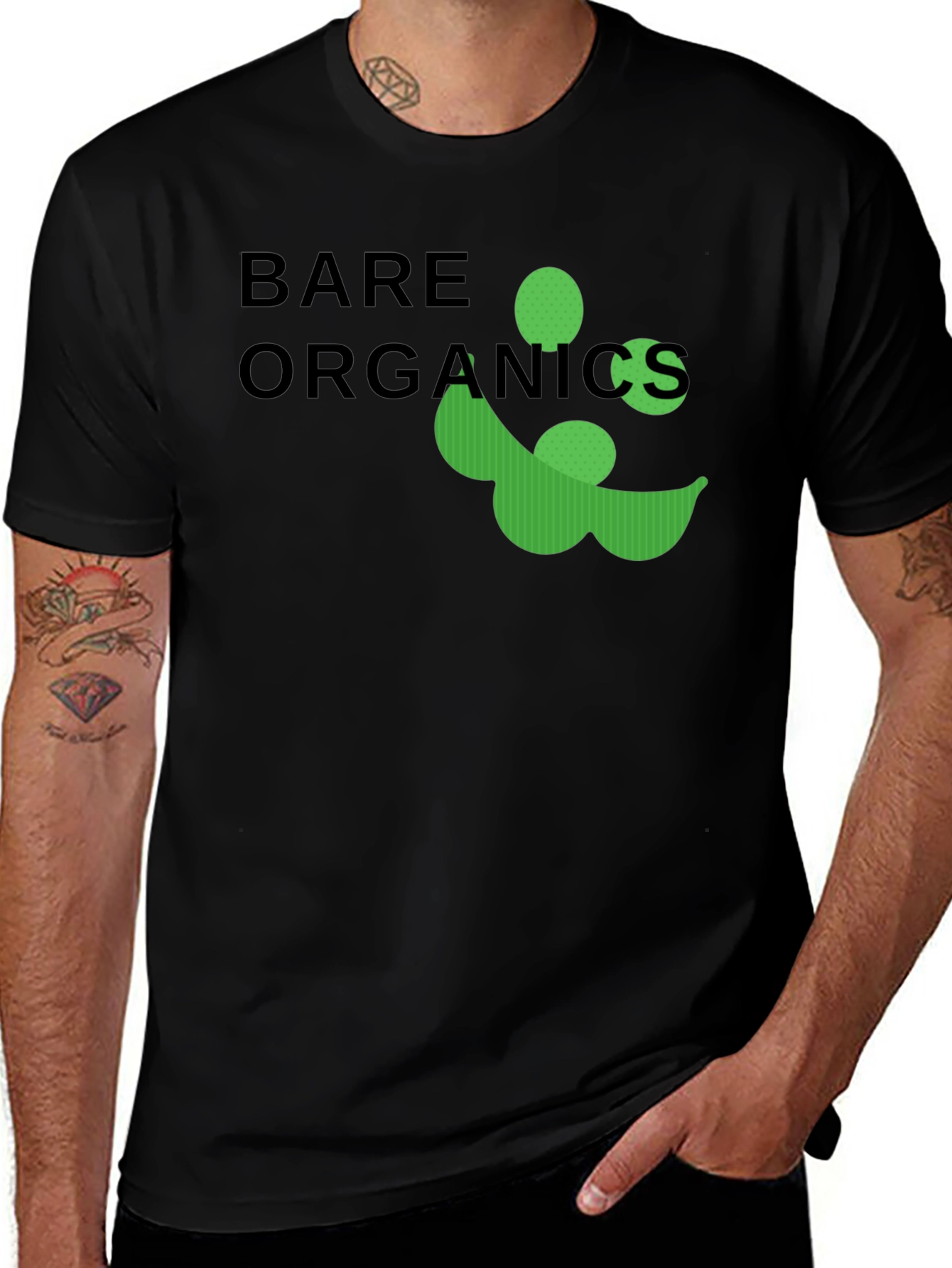 Bare Organics Graphic Tee - Black