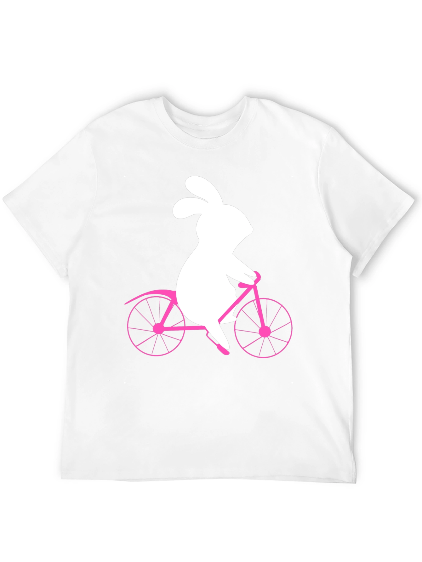 Bunny on Bike Graphic Tee - Black T-Shirt