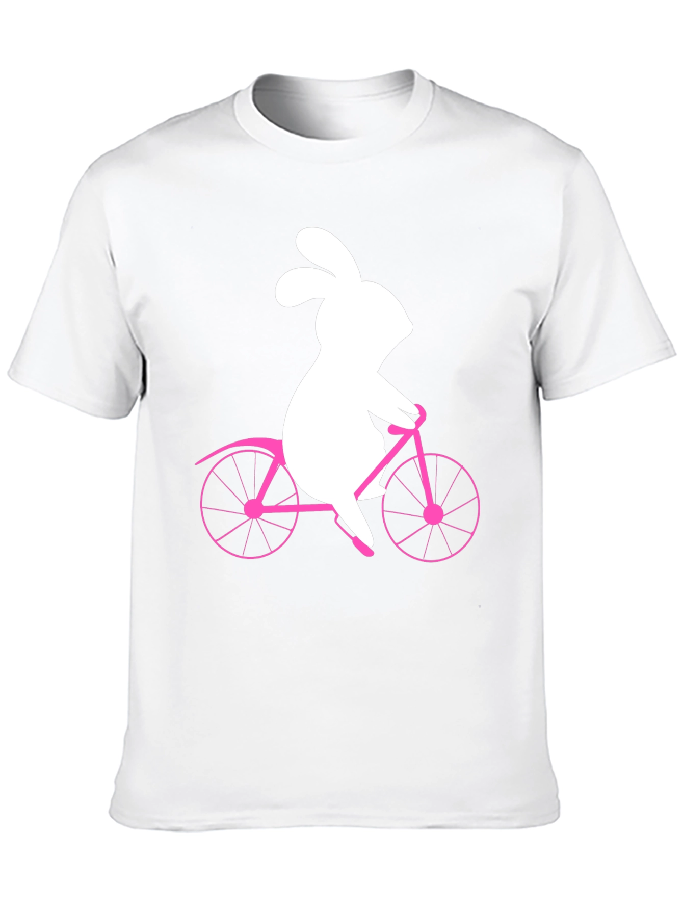 Bunny on Bike Graphic Tee - Black T-Shirt