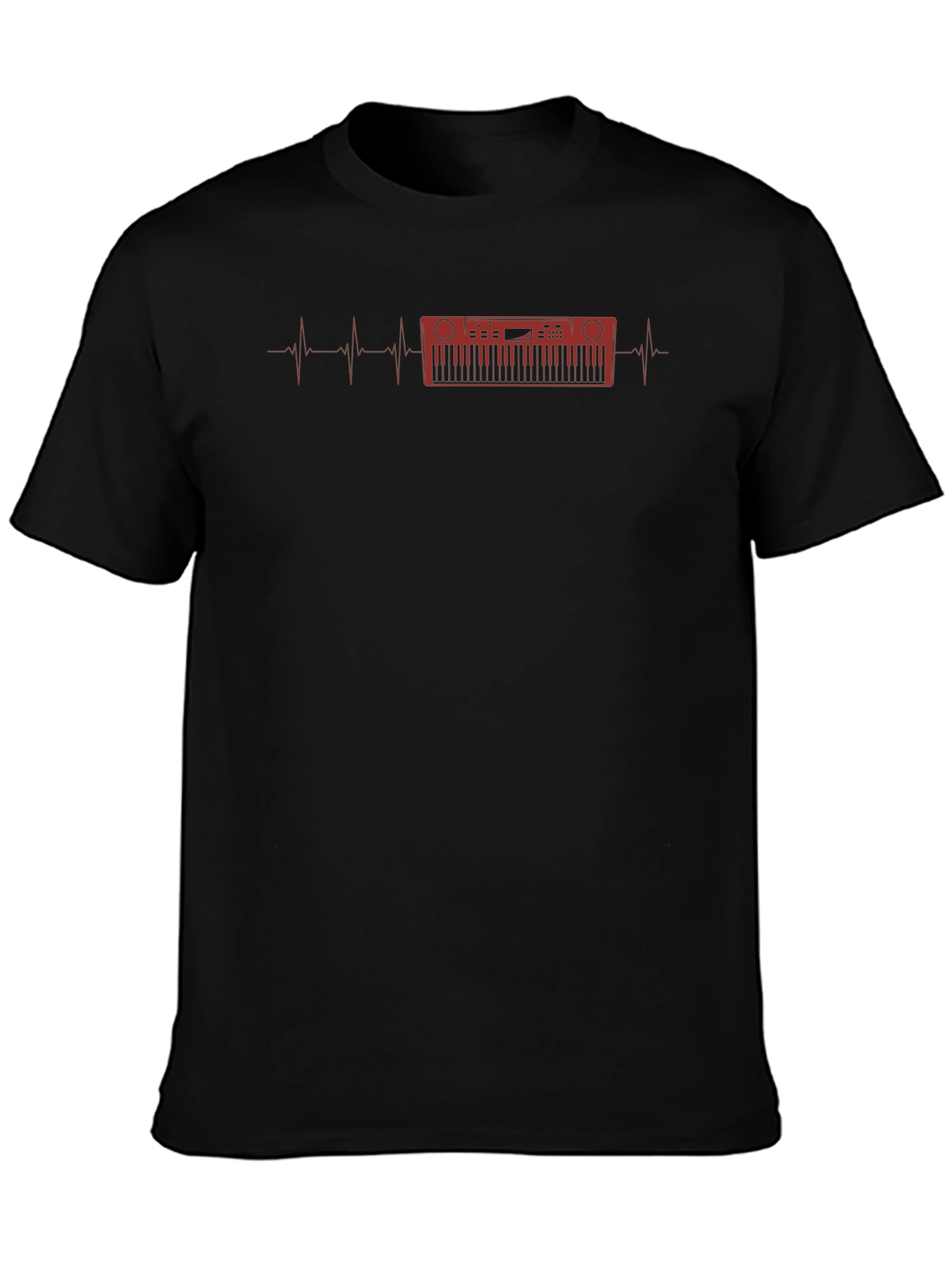 Keyboard Heartbeat Graphic T-Shirt
