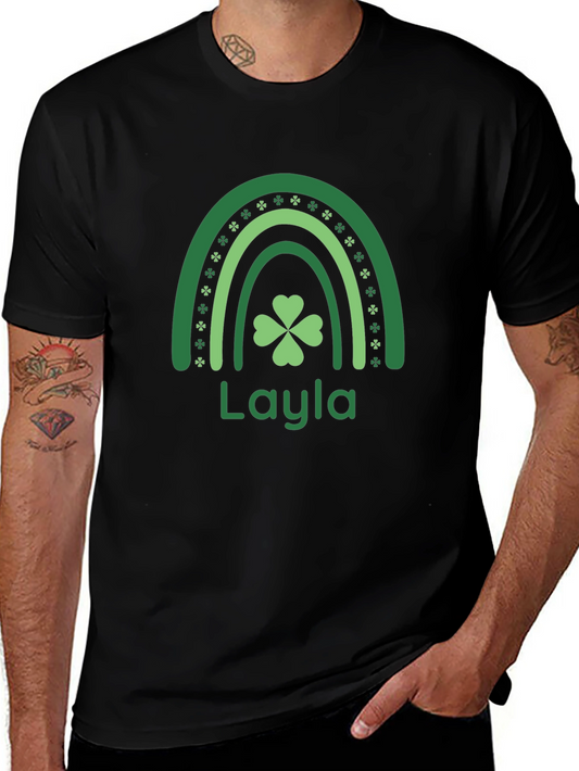 Layla Shamrock Rainbow T-Shirt - St. Patricks Day