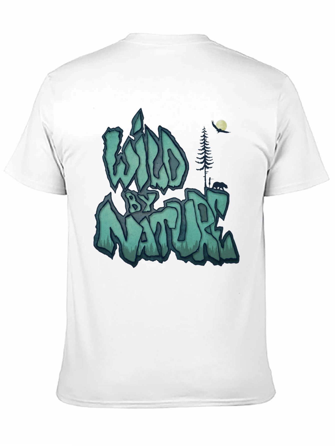 Wild by Nature Graphic Print Black T-Shirt