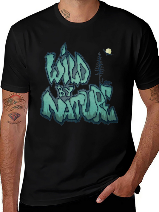 Wild by Nature Graphic Print Black T-Shirt