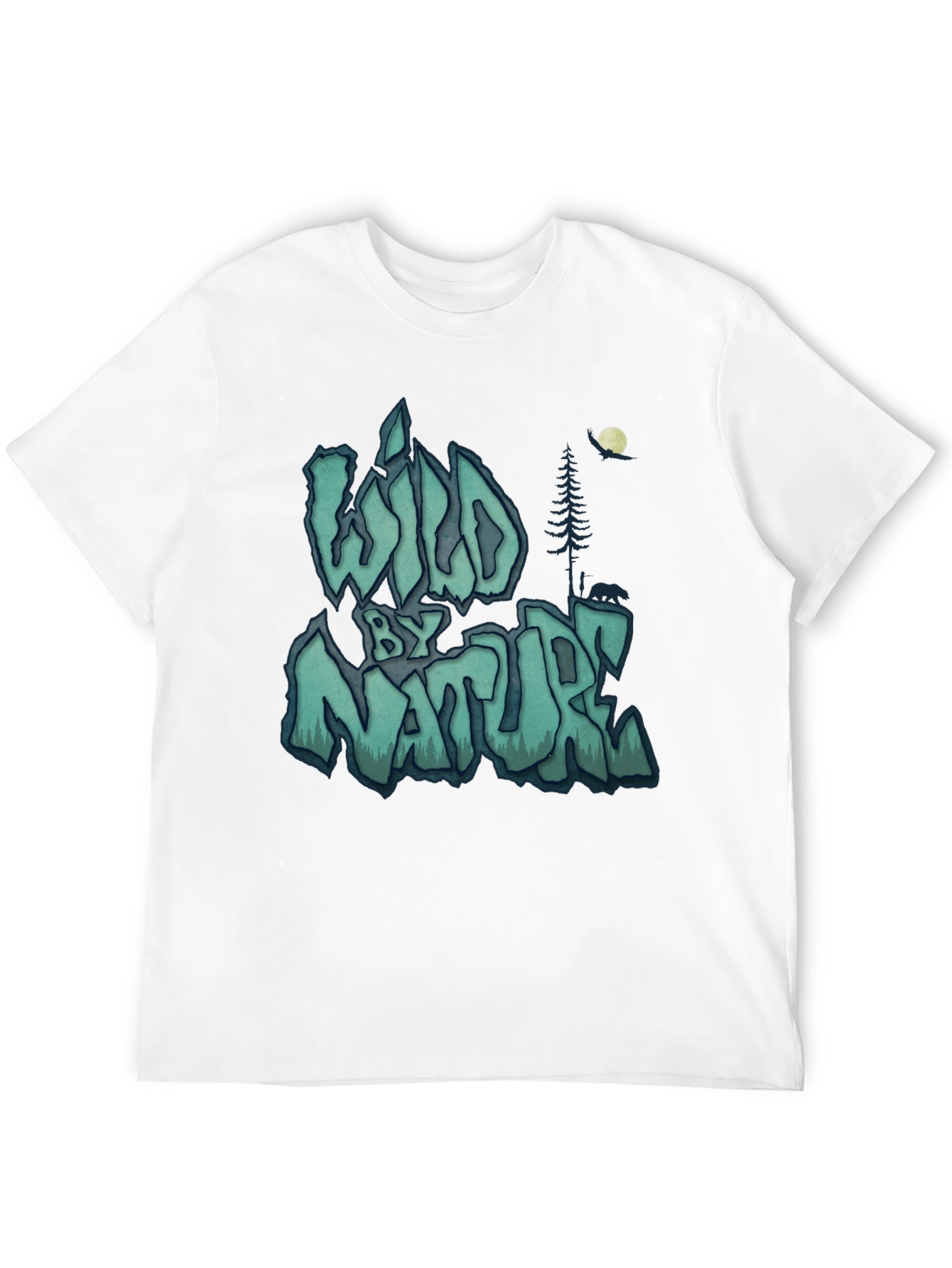 Wild by Nature Graphic Print Black T-Shirt