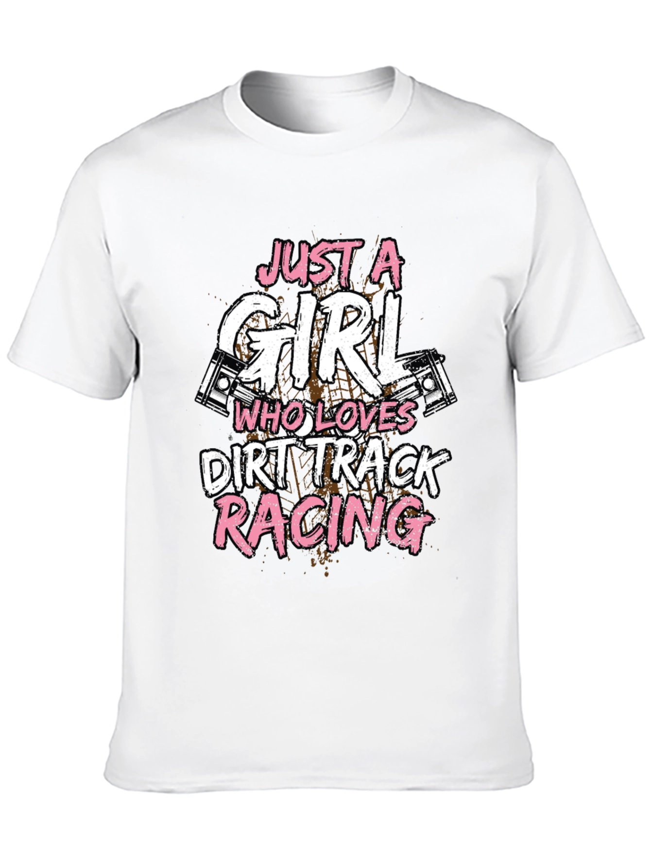 Dirt Track Racing Girls T-Shirt