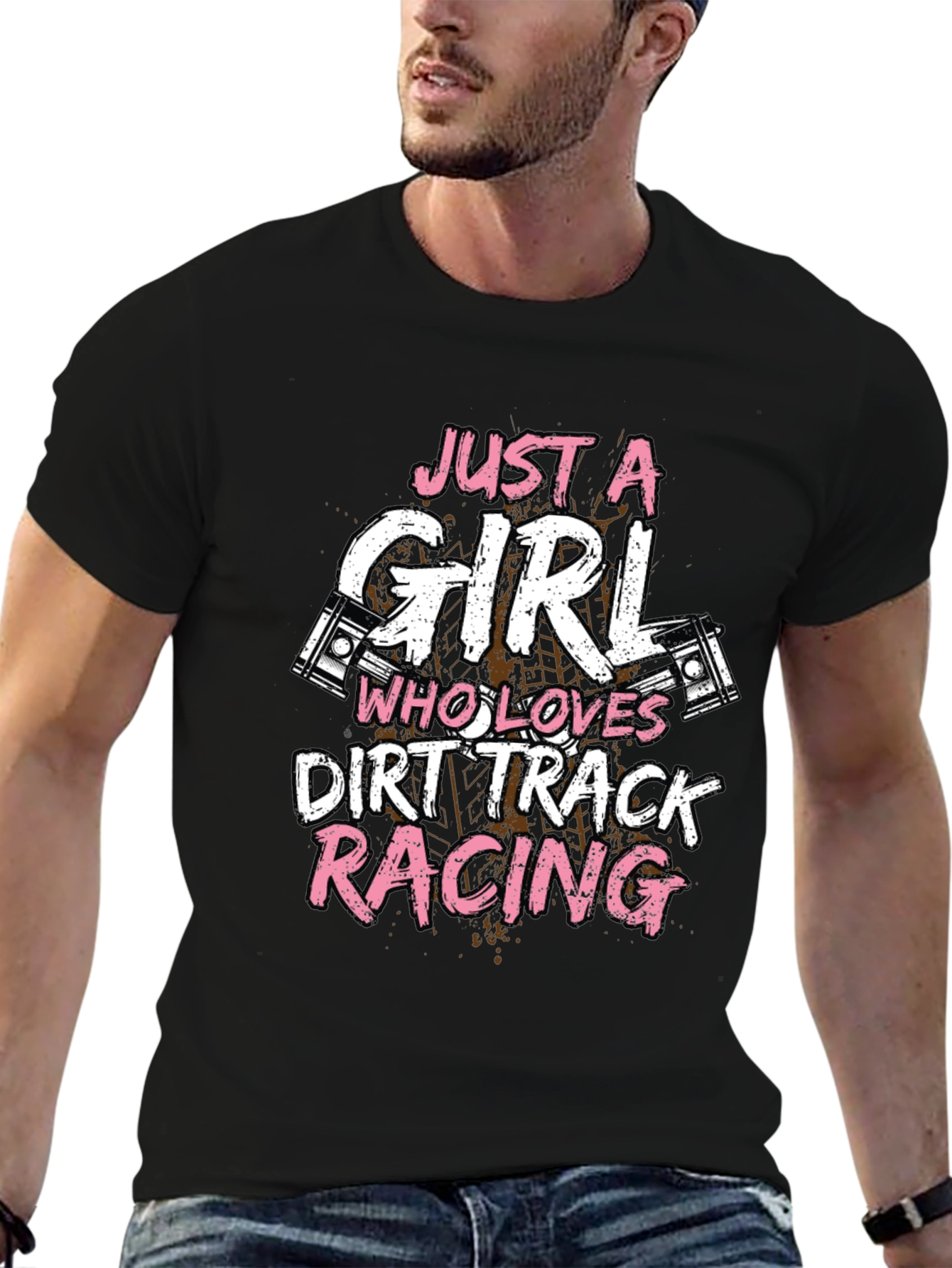 Dirt Track Racing Girls T-Shirt