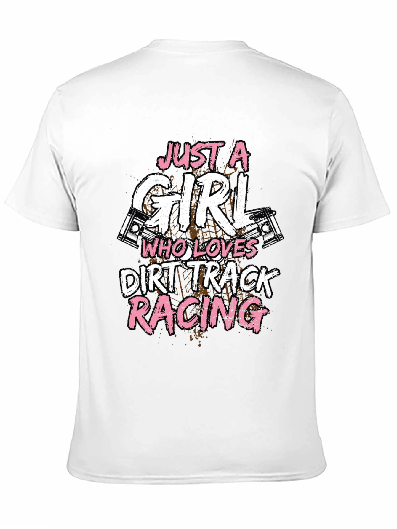 Dirt Track Racing Girls T-Shirt