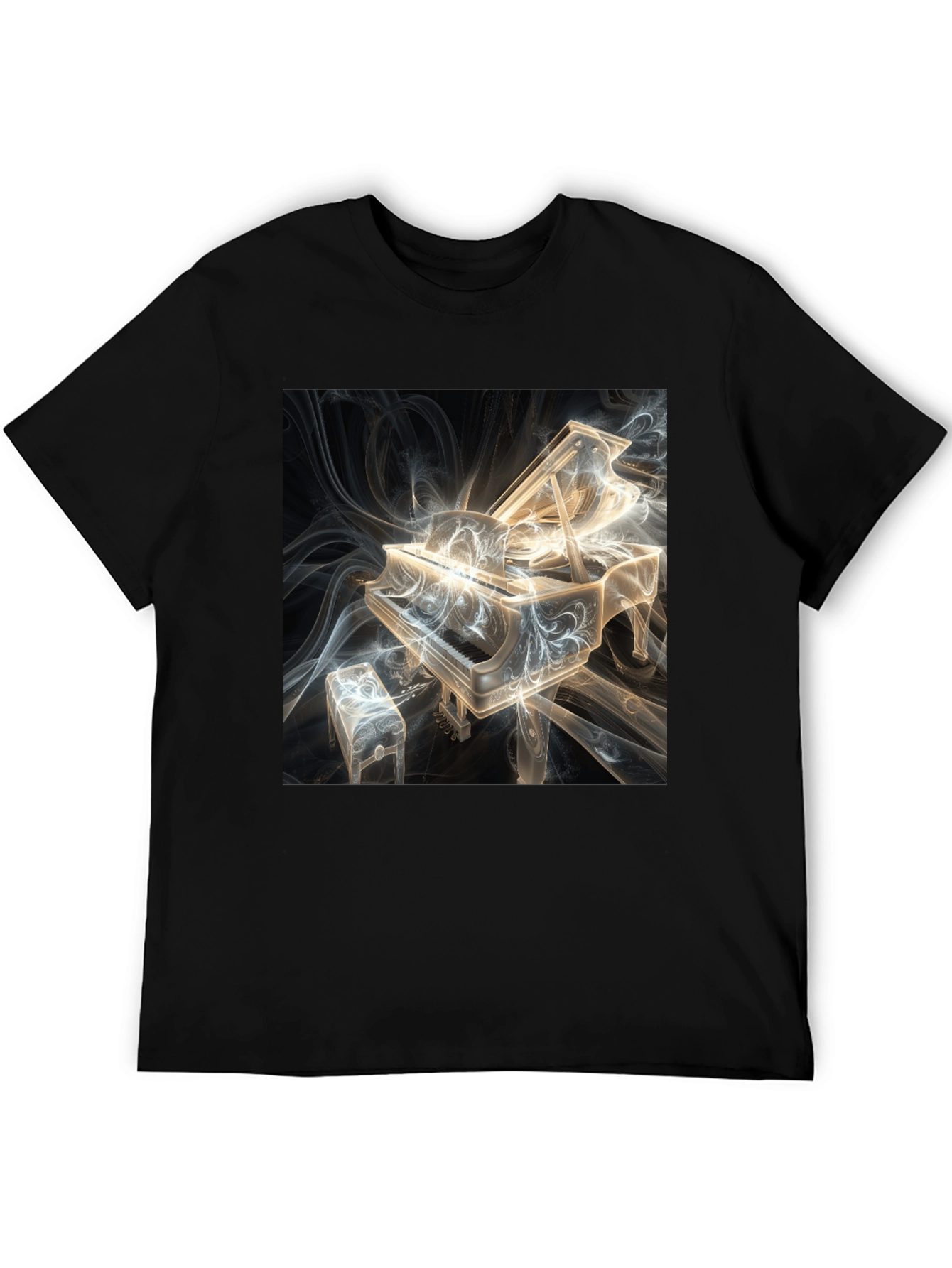 Abstract Piano Graphic Tee - Musicians Style