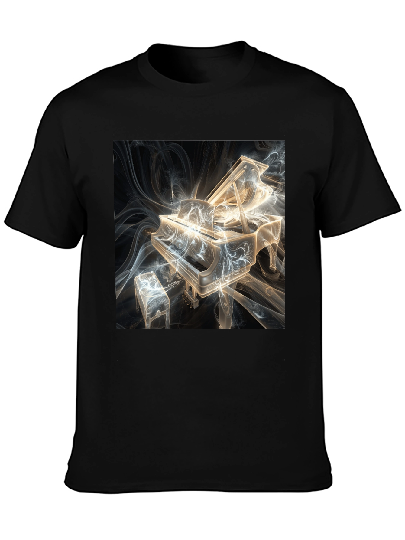 Abstract Piano Graphic Tee - Musicians Style