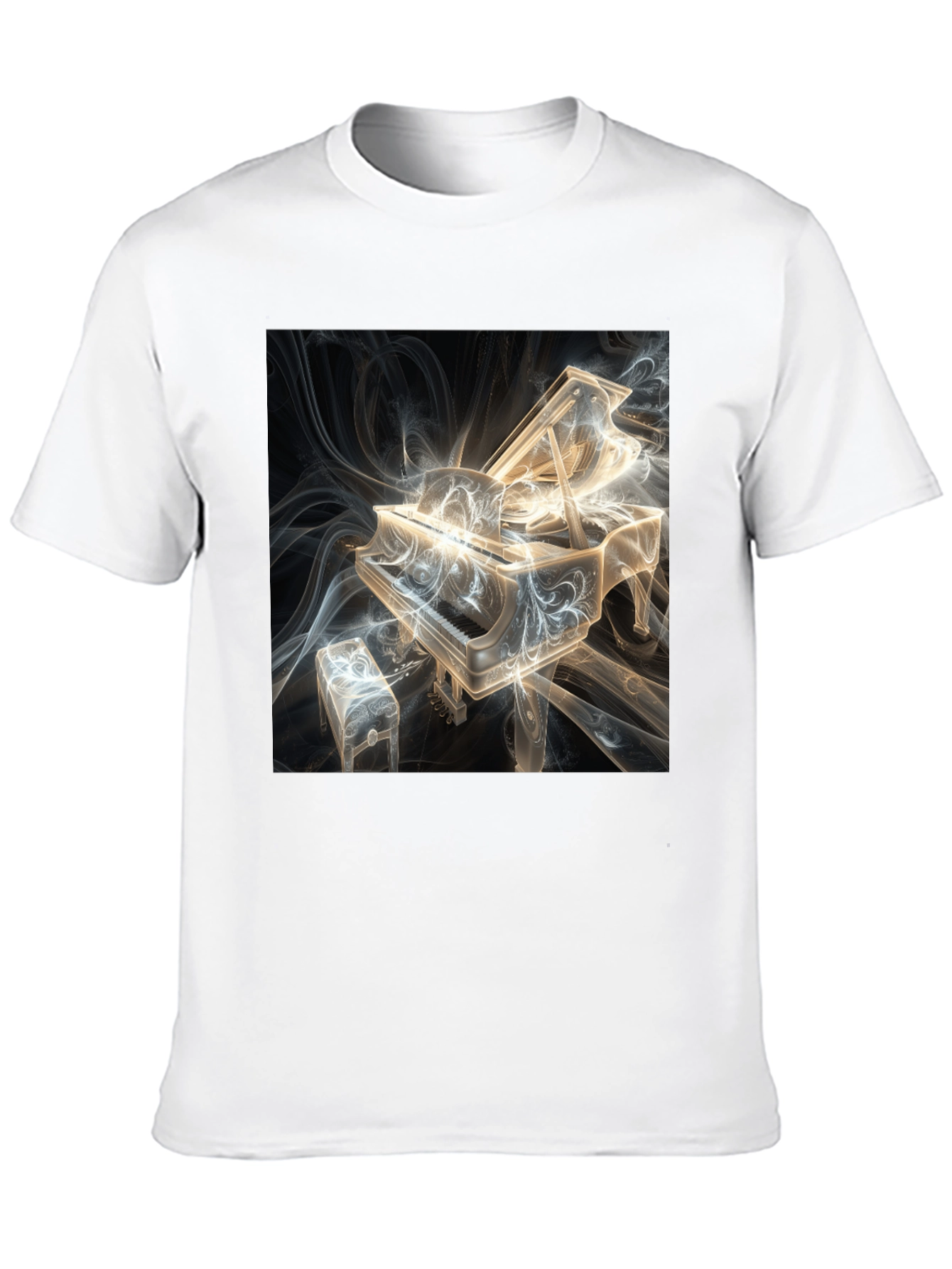 Abstract Piano Graphic Tee - Musicians Style