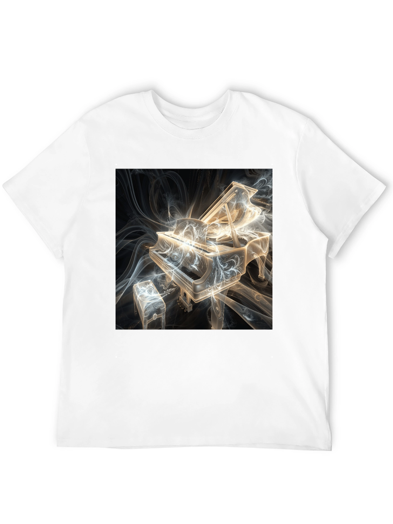 Abstract Piano Graphic Tee - Musicians Style