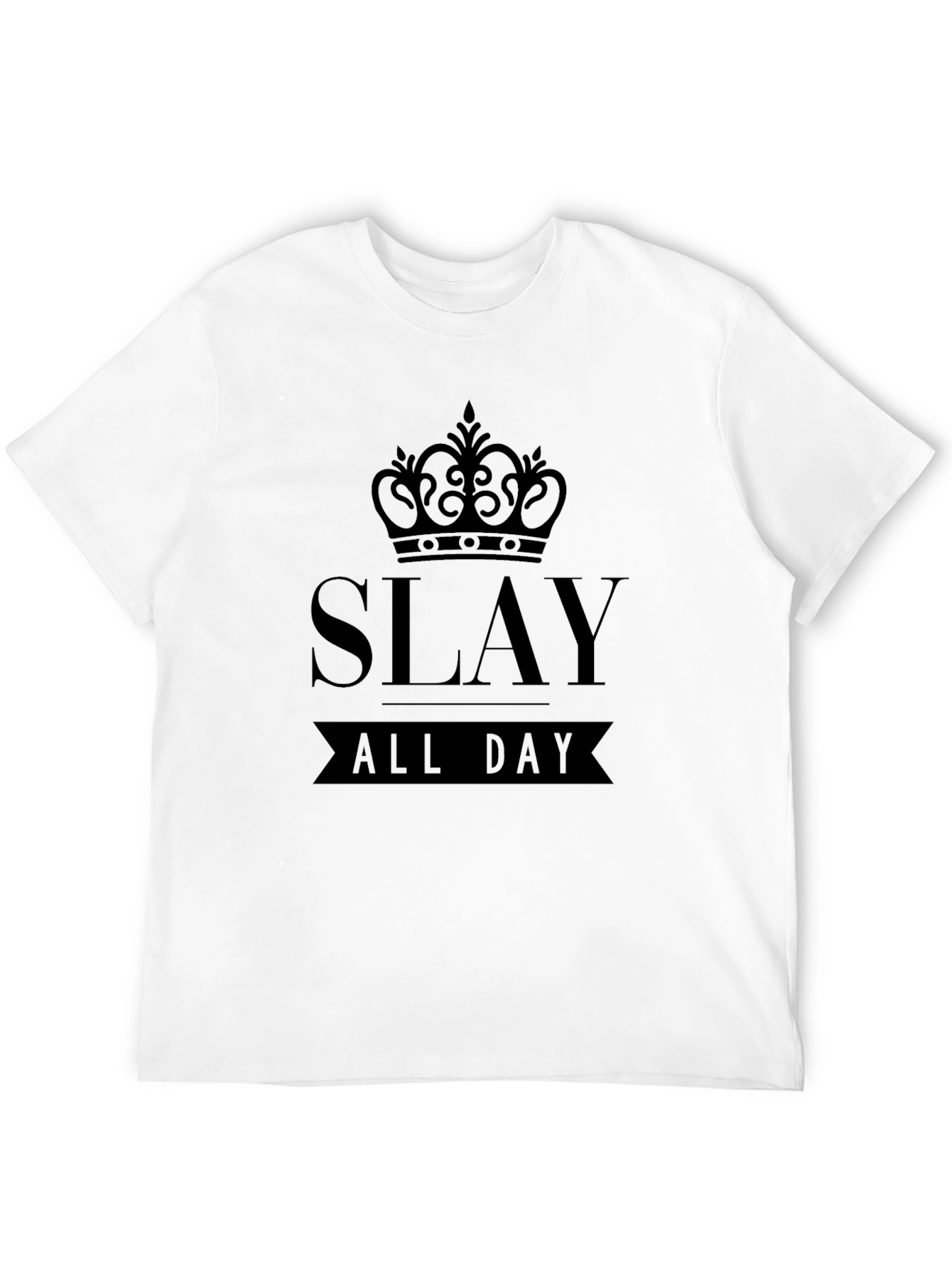 Slay All Day Graphic Tee - Mens Black T-Shirt