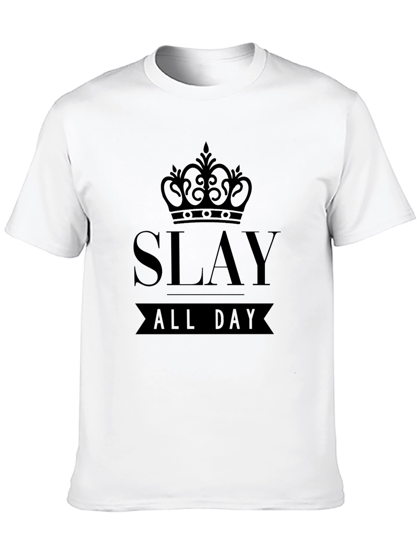 Slay All Day Graphic Tee - Mens Black T-Shirt