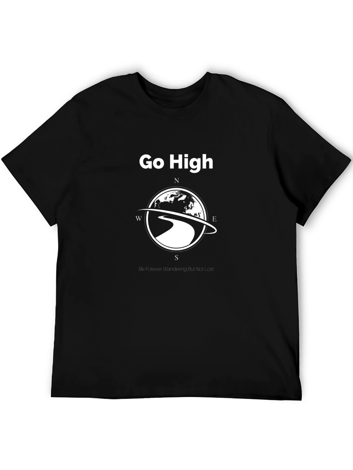 Go High Graphic Tee - Wanderlust Compass Design