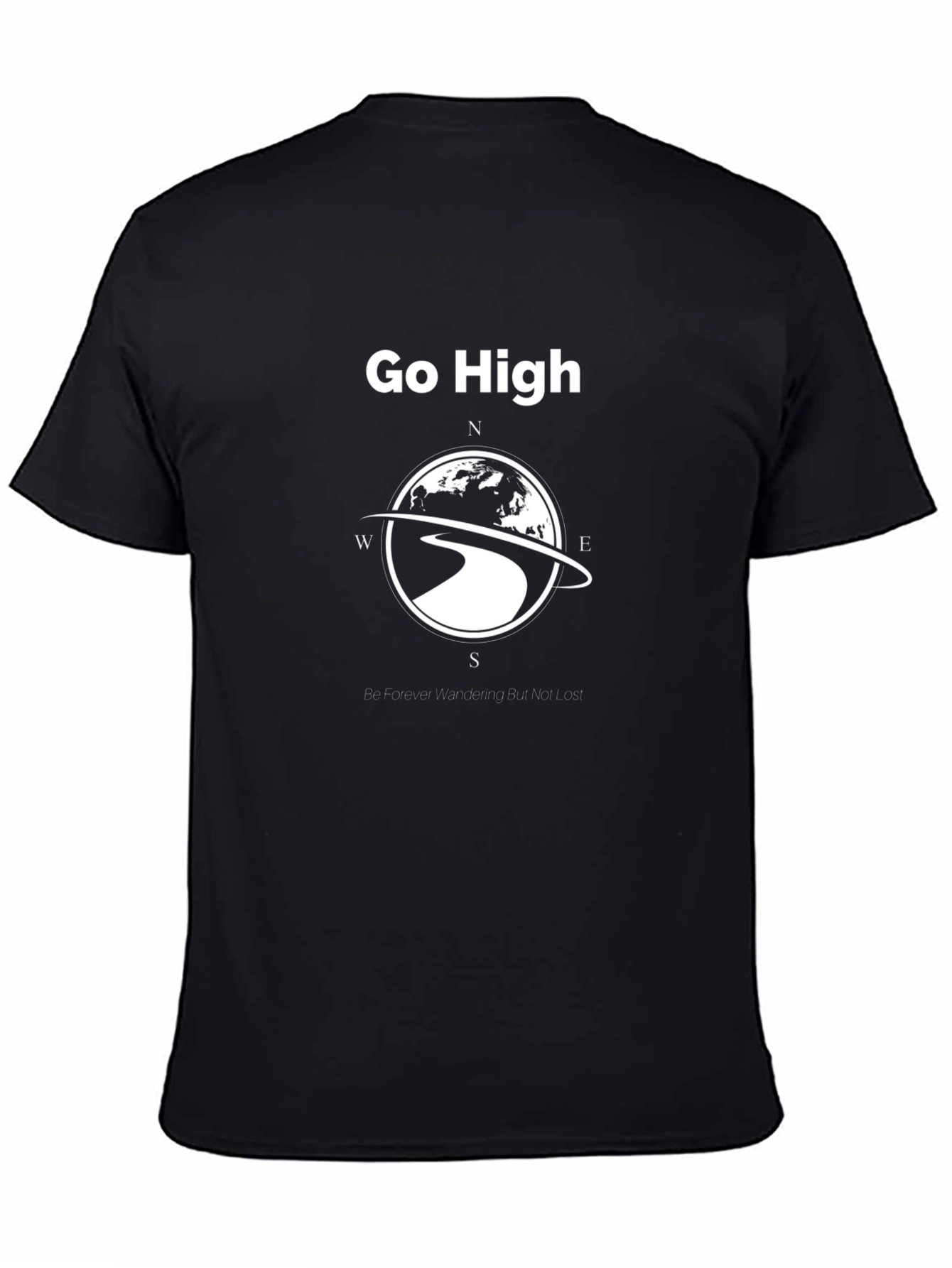 Go High Graphic Tee - Wanderlust Compass Design
