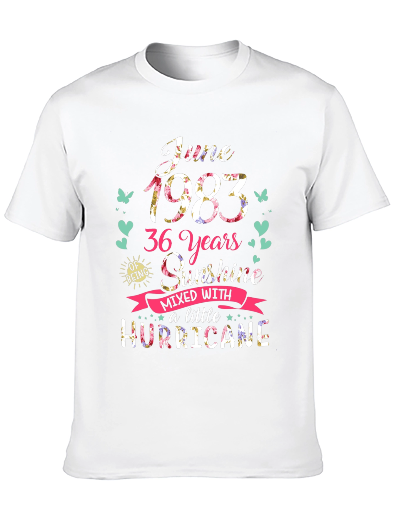 June 1983 Birthday Graphic T-Shirt