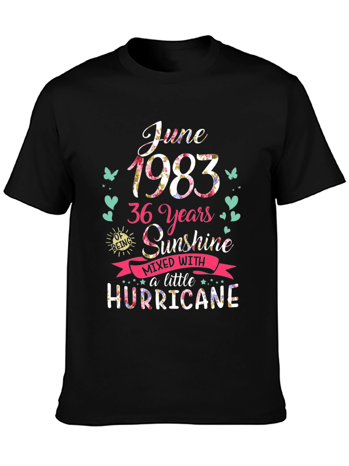 June 1983 Birthday Graphic T-Shirt