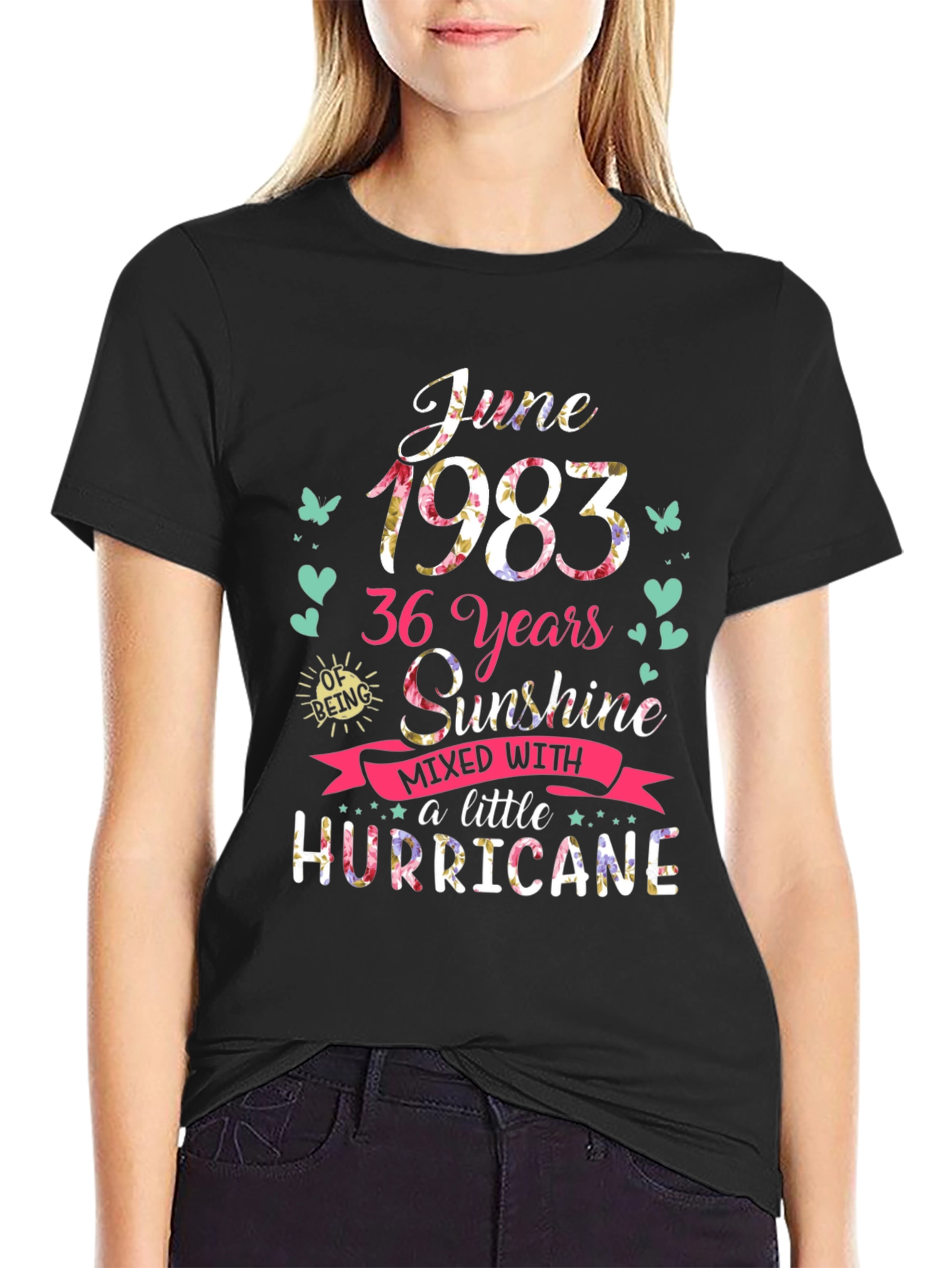 June 1983 Birthday Graphic T-Shirt
