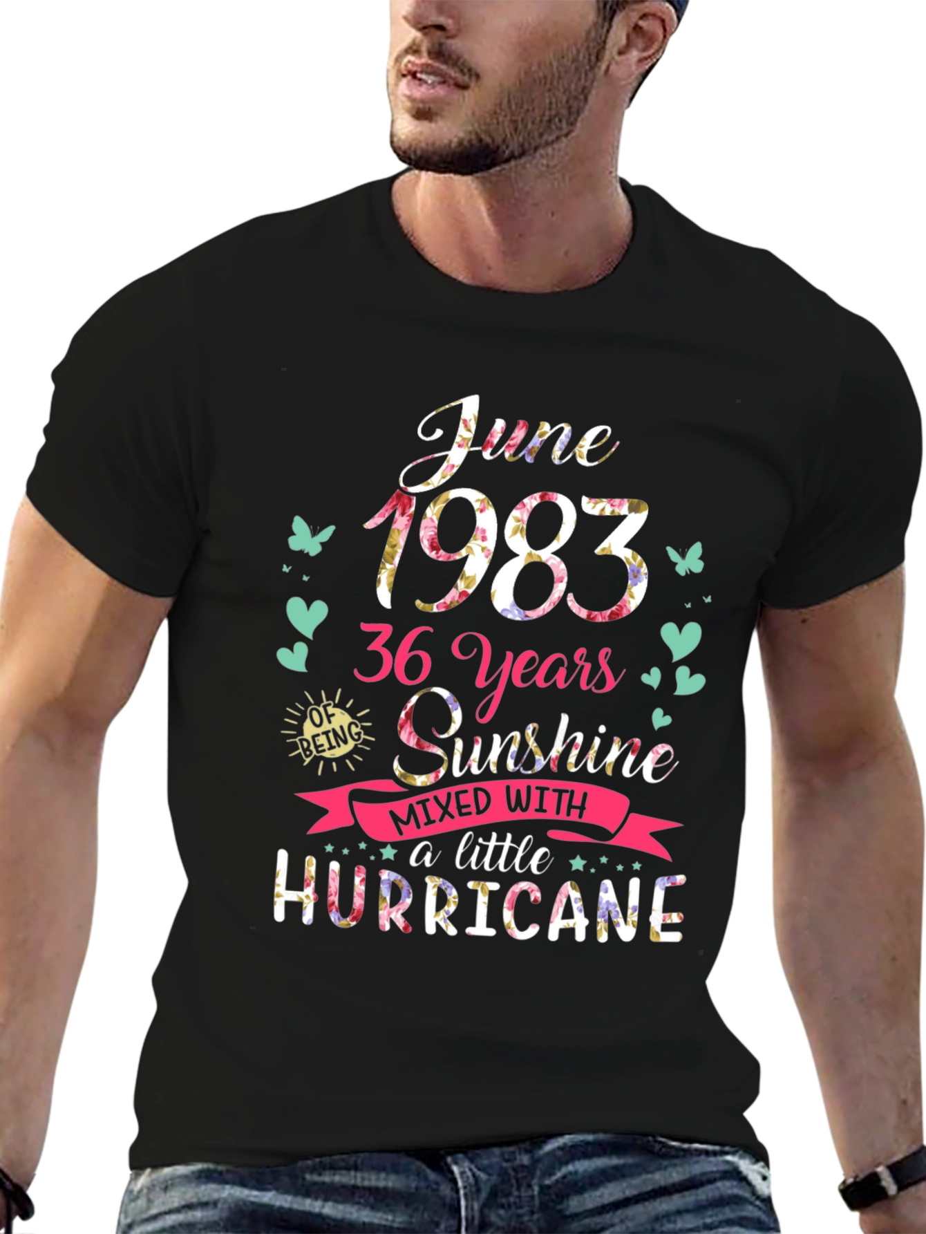 June 1983 Birthday Graphic T-Shirt
