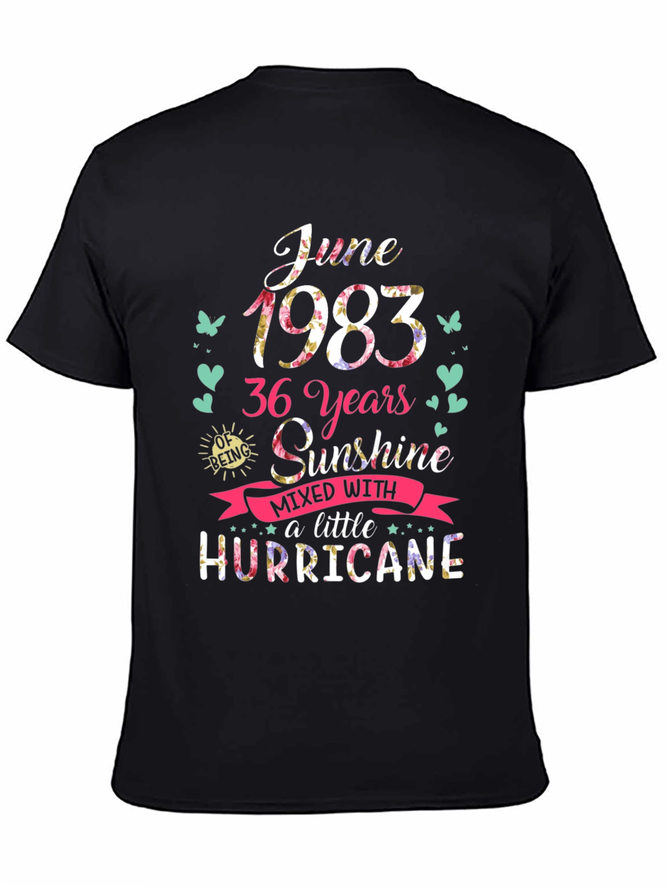 June 1983 Birthday Graphic T-Shirt