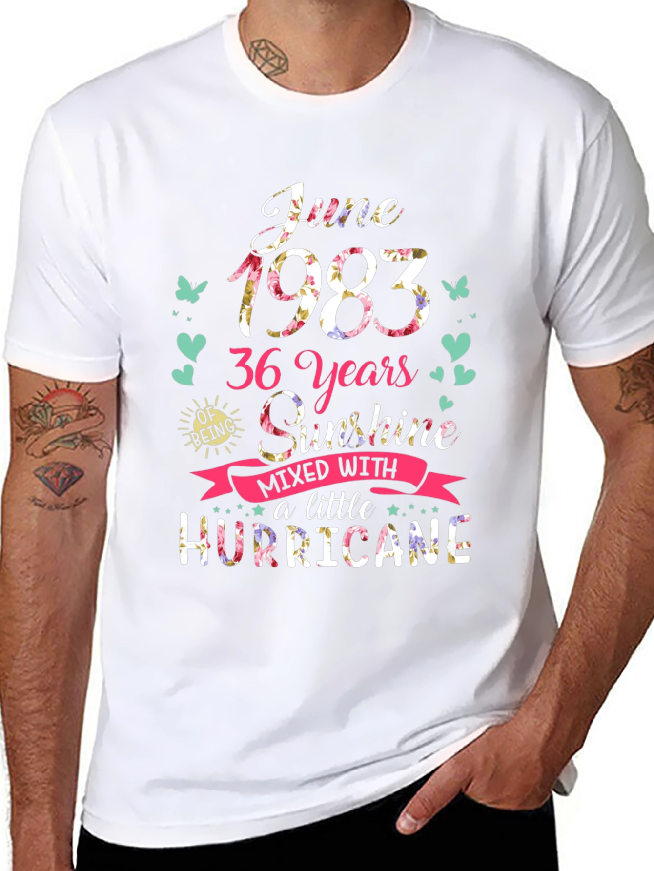 June 1983 Birthday Graphic T-Shirt