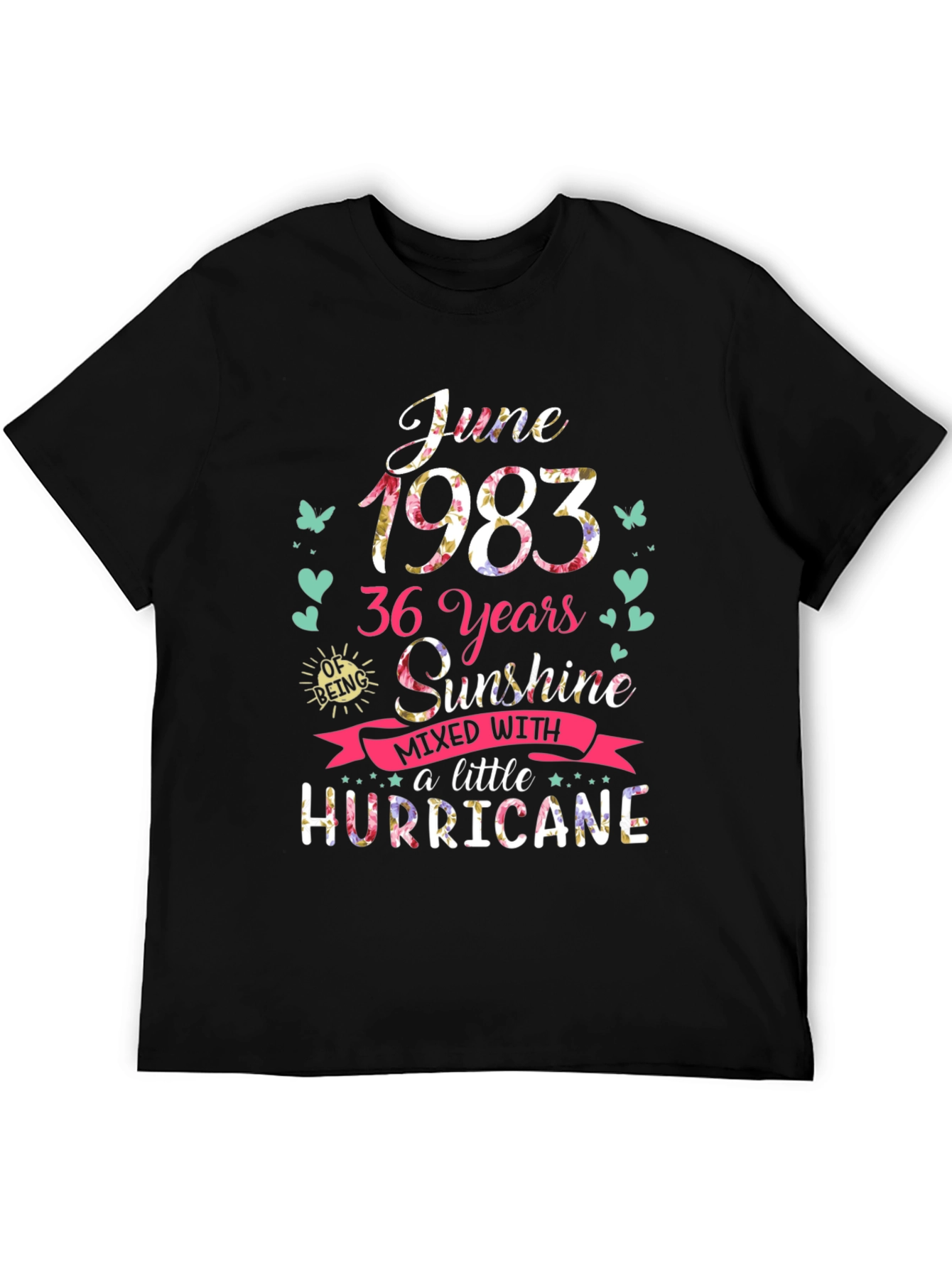 June 1983 Birthday Graphic T-Shirt