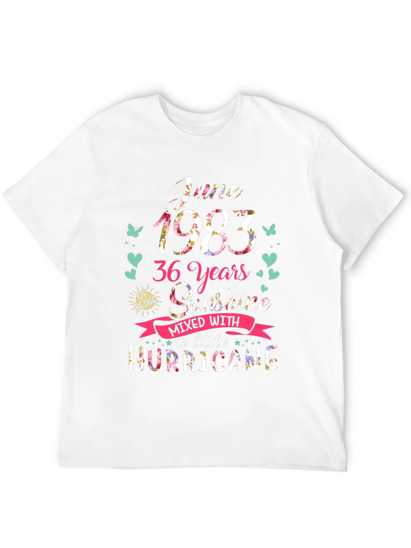 June 1983 Birthday Graphic T-Shirt