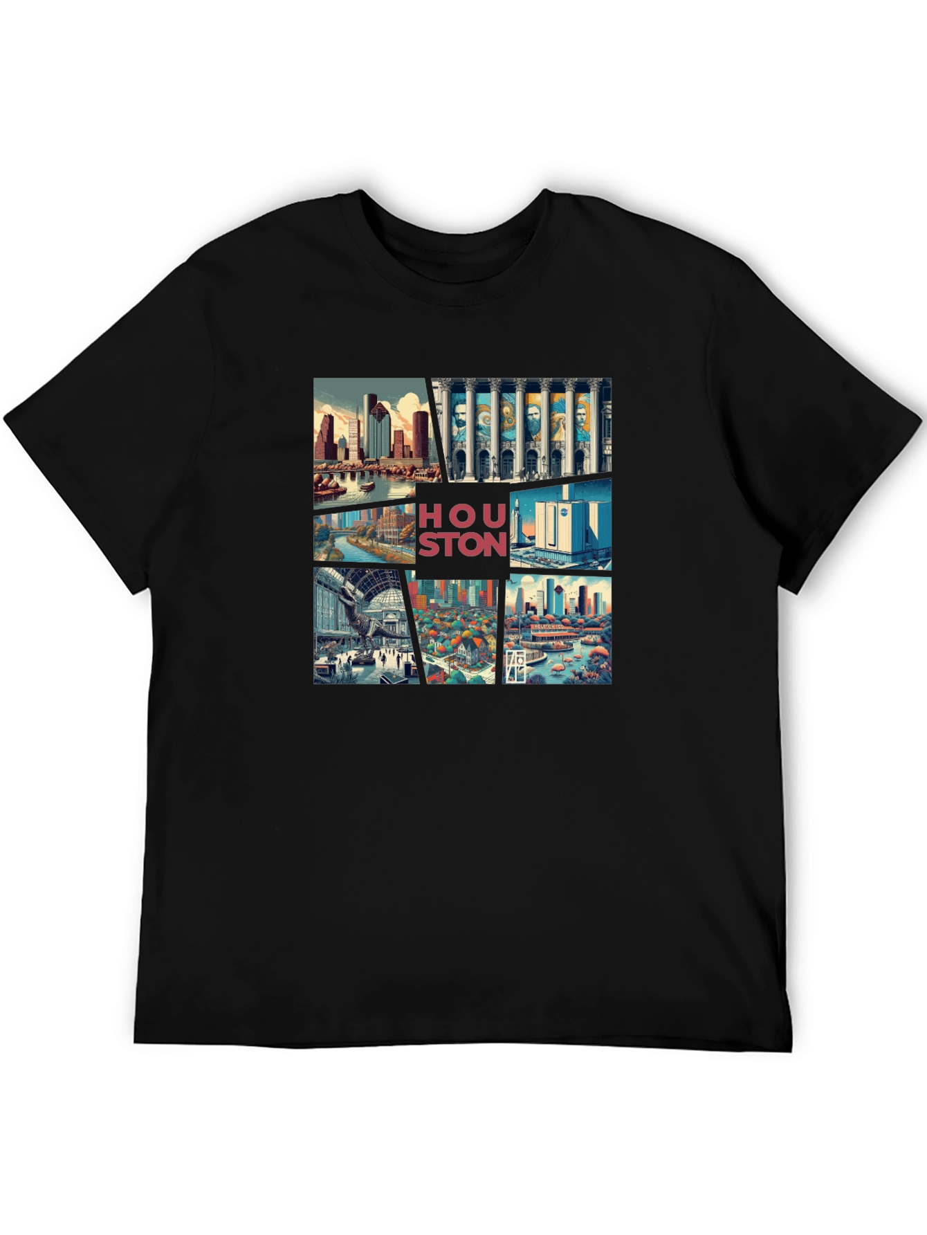 Houston Cityscape Graphic Tee