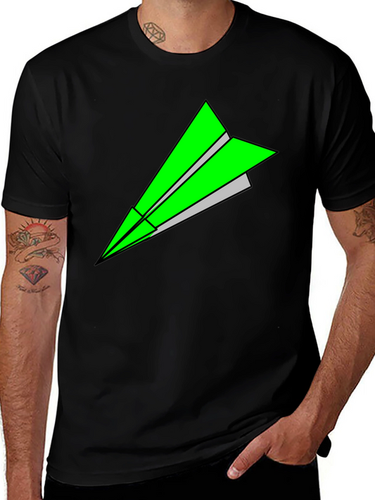 Paper Plane Graphic T-Shirt - Modern Minimalist Design