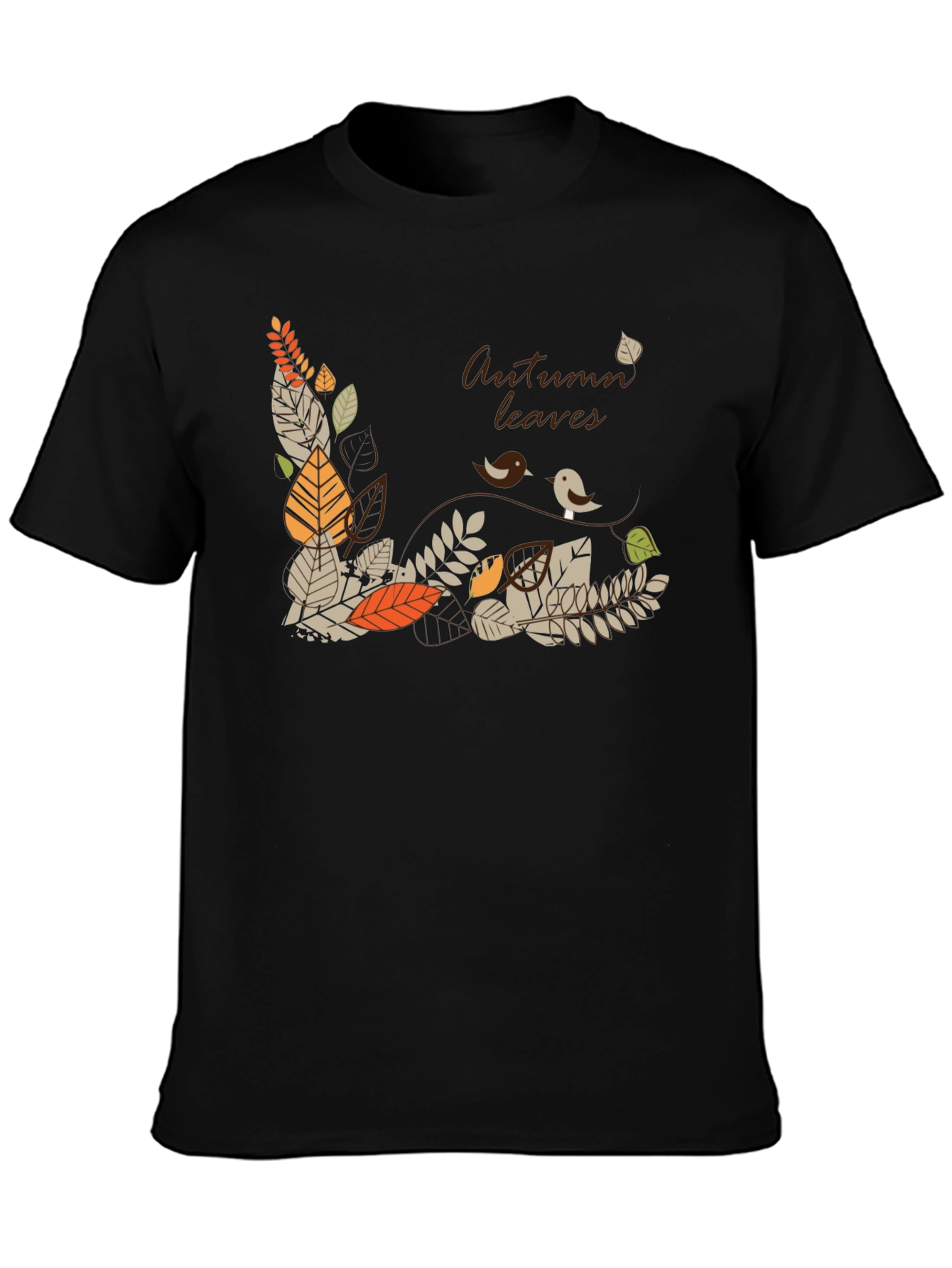 Autumn Leaves Graphic Tee - Stylish Fall T-Shirt