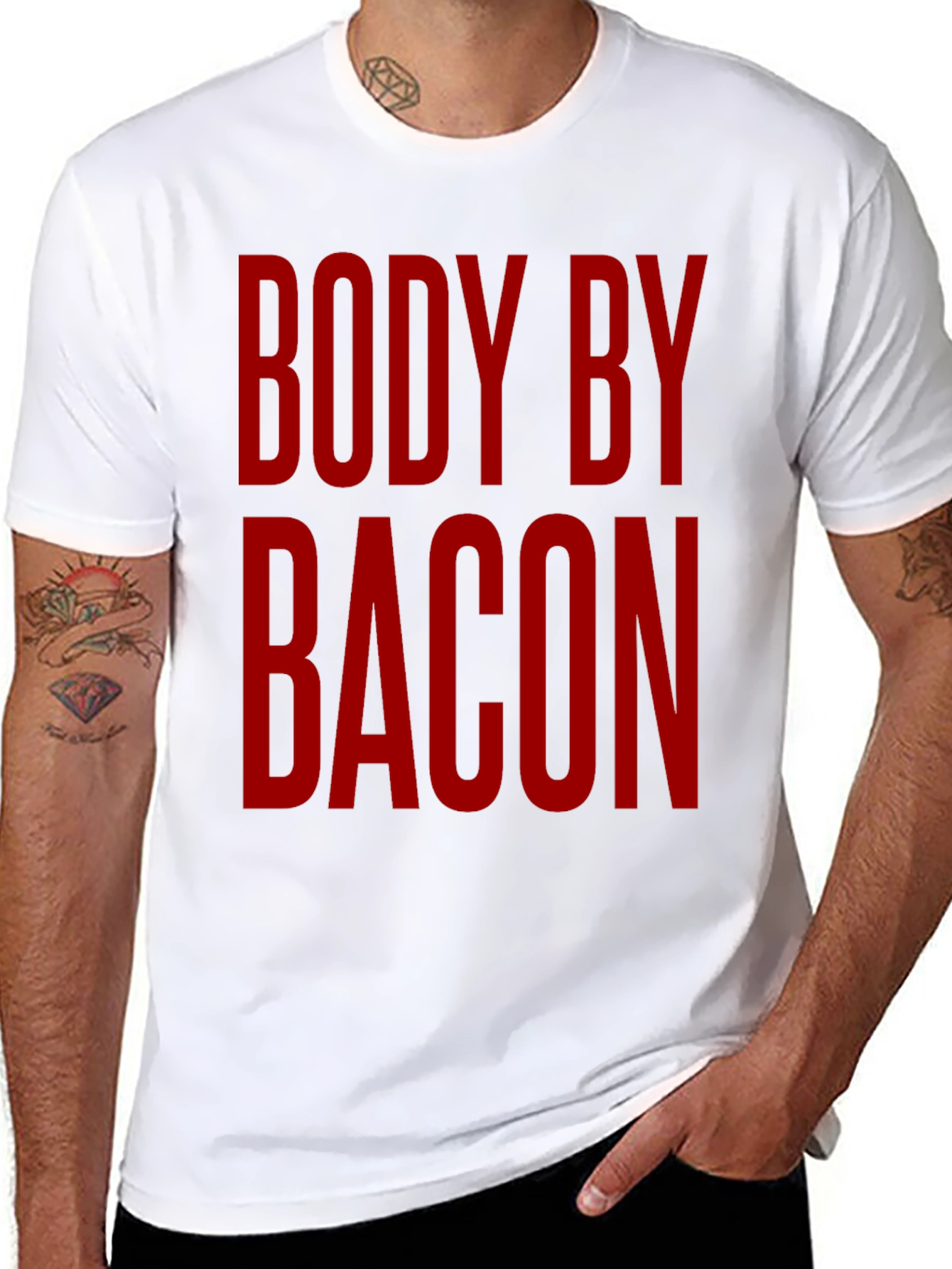 Body by Bacon - Funny T-Shirt