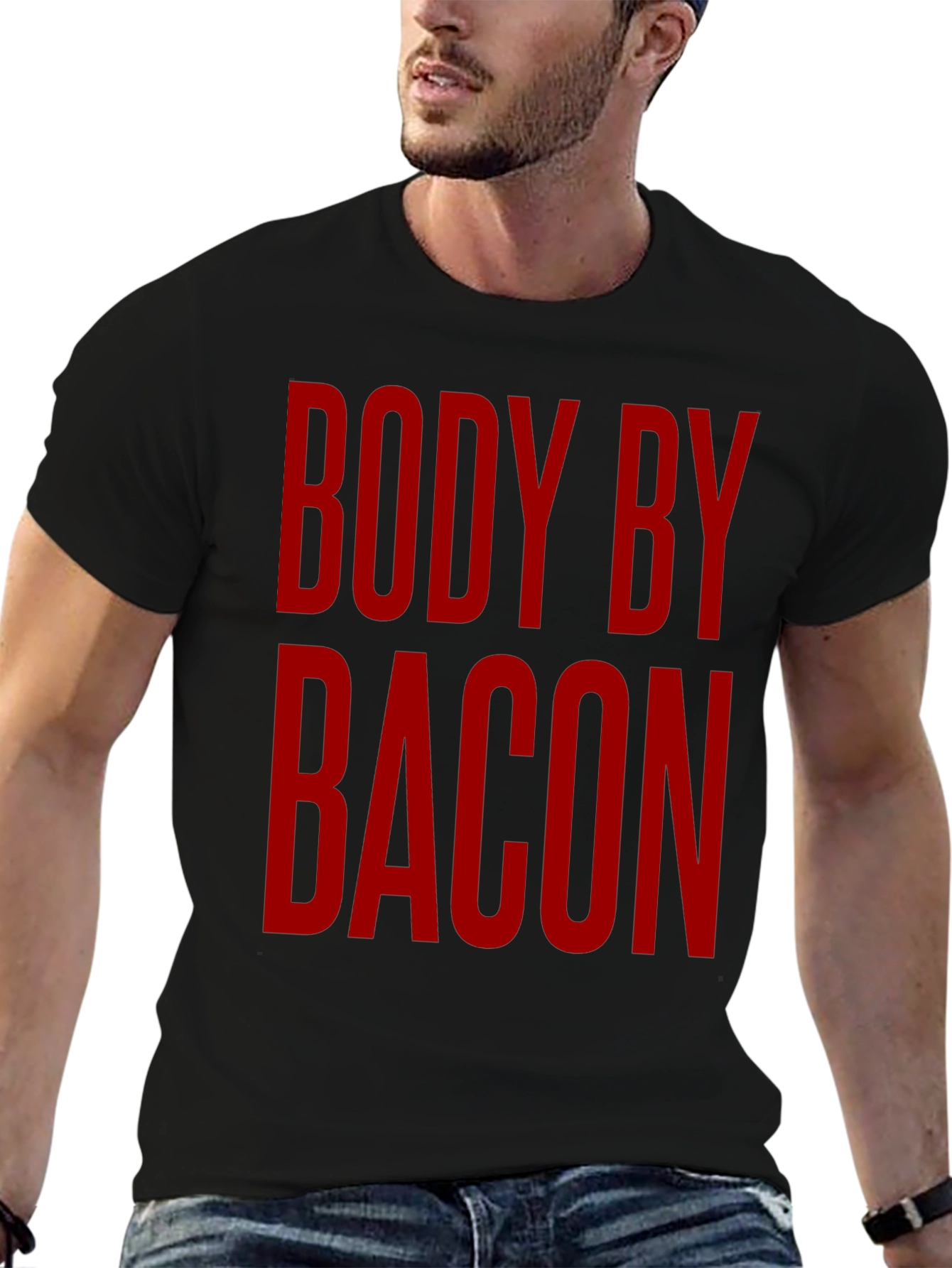 Body by Bacon - Funny T-Shirt