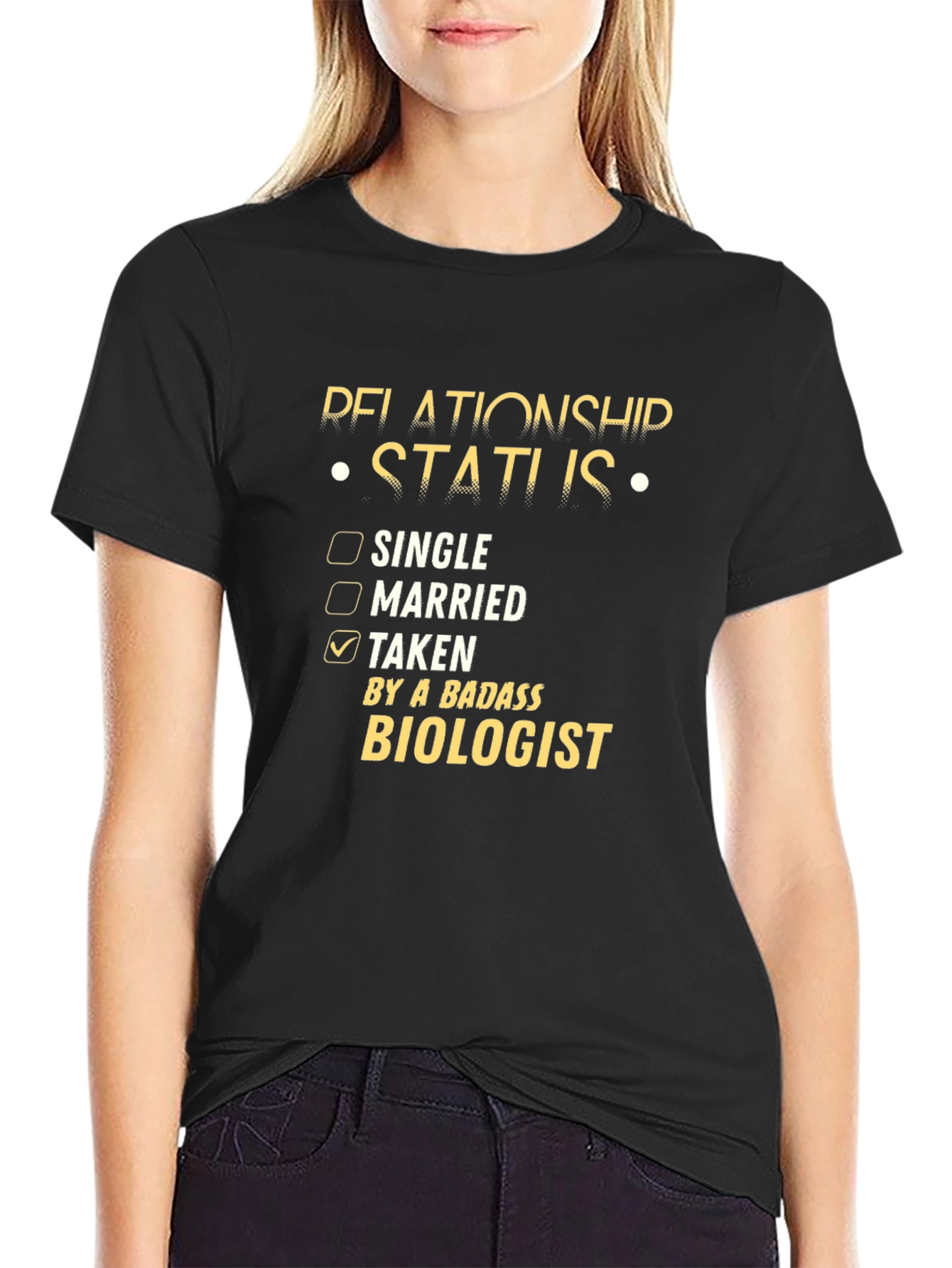 Relationship Status: Taken by a Badass Biologist T-Shirt
