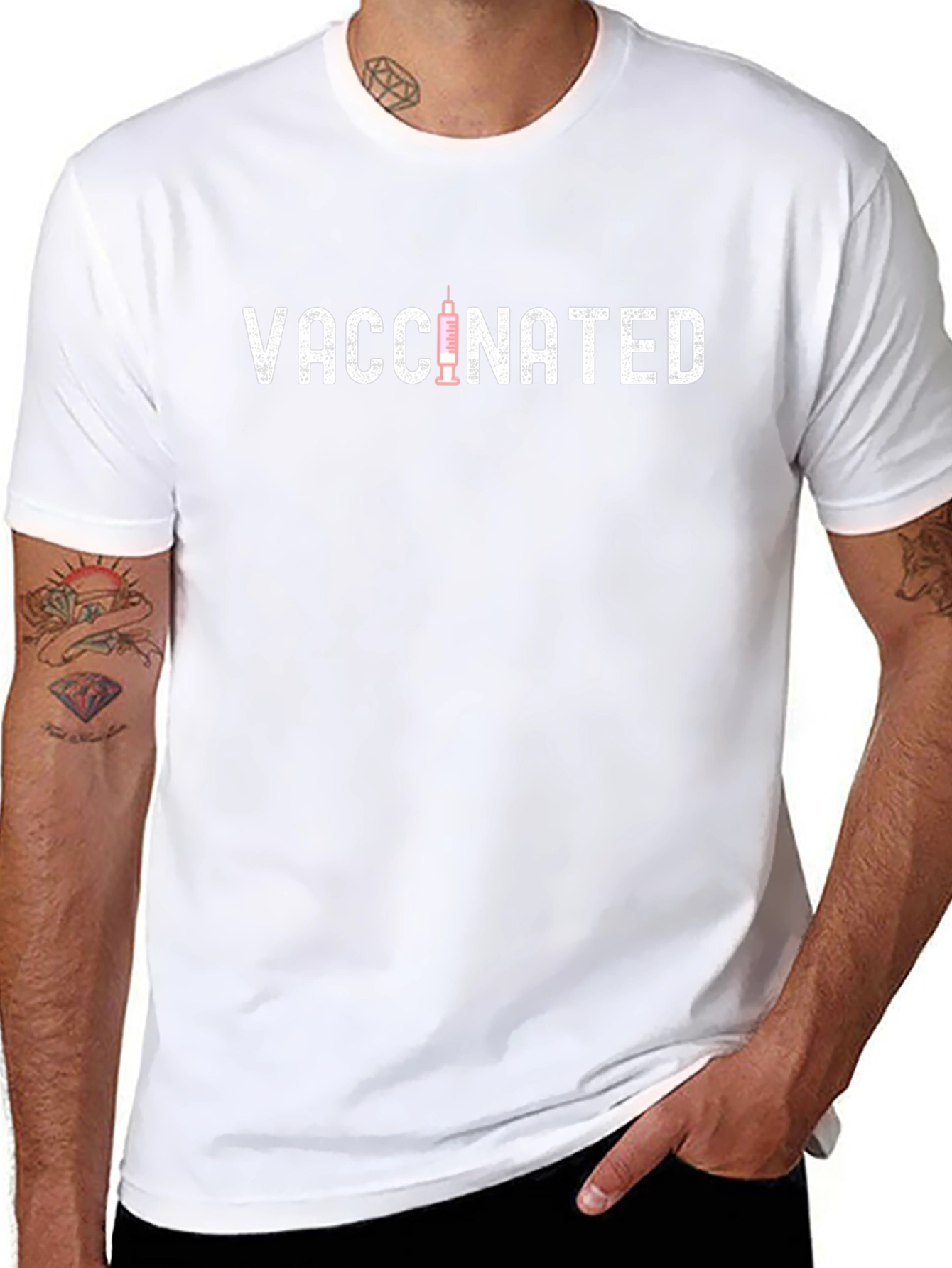Vaccinated Graphic Tee -  Modern Comfort