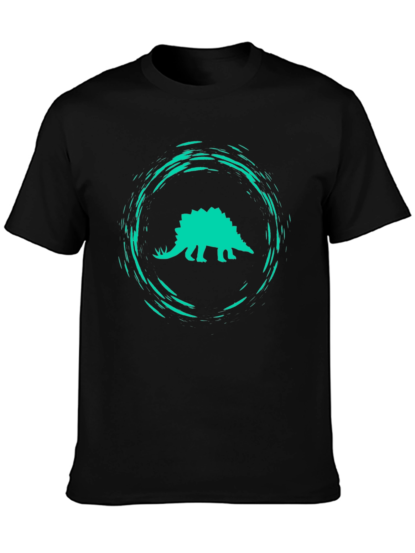 Dino Splash Graphic Tee - Black